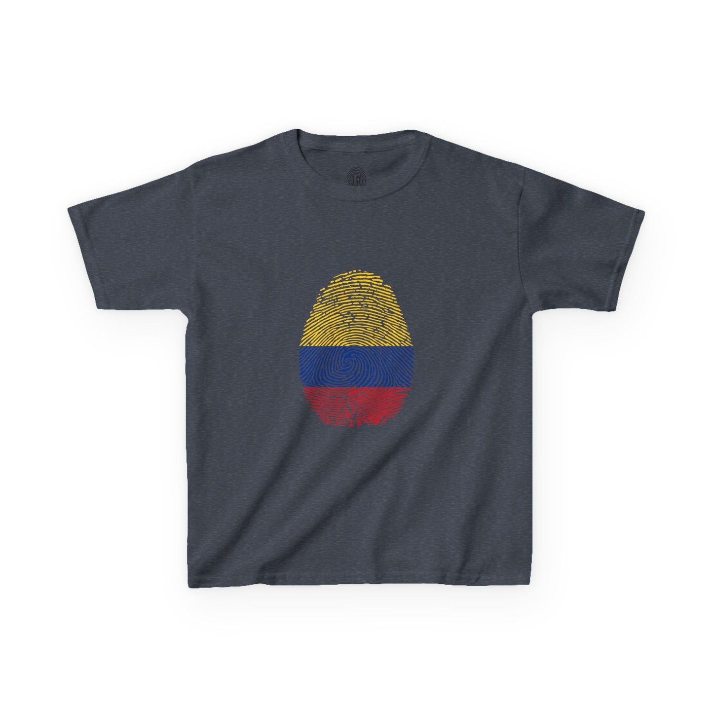 COLOMBIA Fingerprint flag Soccer World Cup Fan T-Shirt (KIDS - UNISEX)