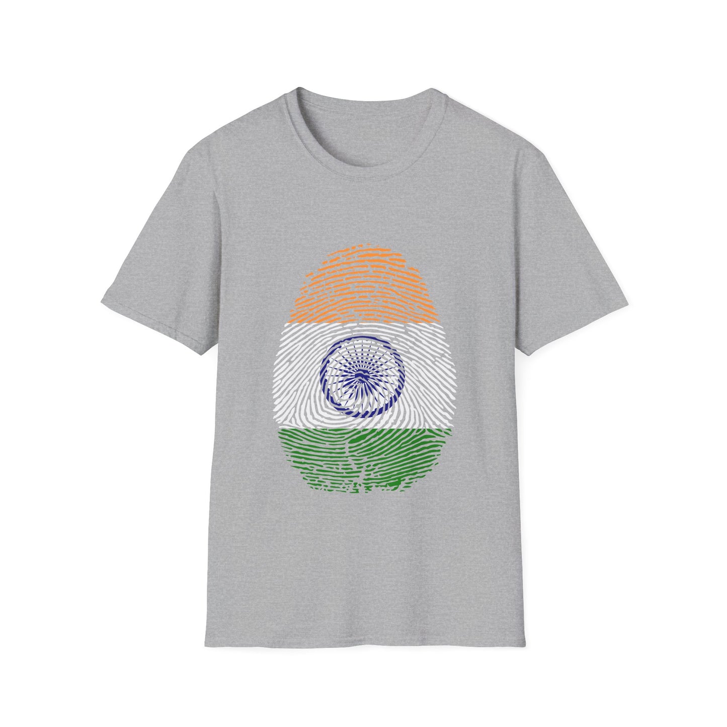 INDIA Fingerprint flag Soccer World Cup Fan T-Shirt (WOMEN)