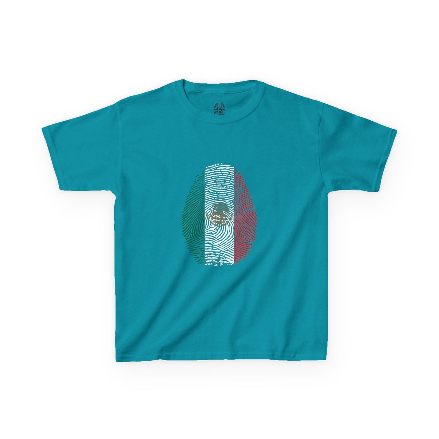 MEXICO Fingerprint flag Soccer World Cup Fan T-Shirt (KIDS - UNISEX)