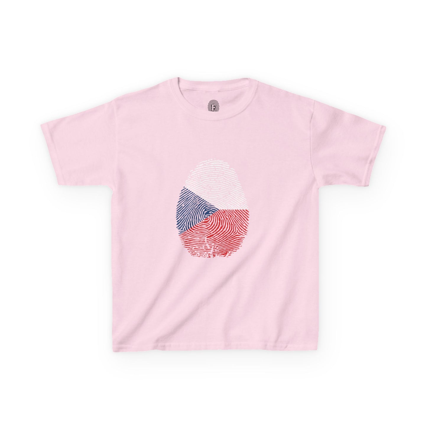 CZECHIA Fingerprint flag Soccer World Cup Fan T-Shirt (KIDS - UNISEX)