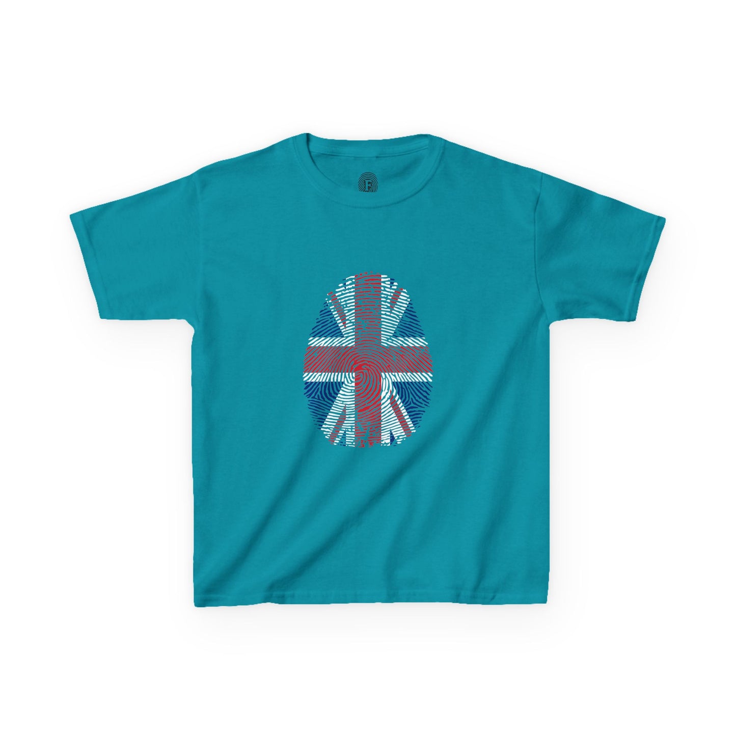 UK Fingerprint flag Soccer World Cup Fan T-Shirt (KIDS - UNISEX)
