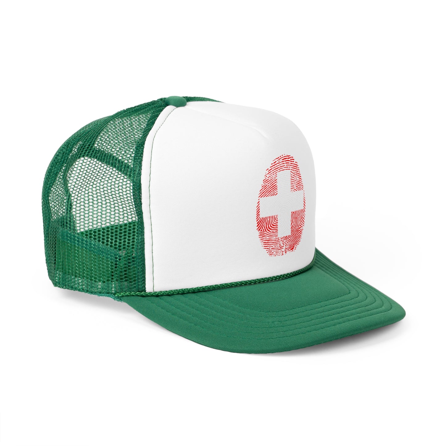 SWITZERLAND Fingerprint flag Soccer World Cup Fan Hat (UNISEX)