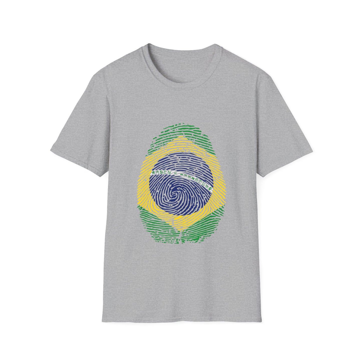 BRAZIL Fingerprint flag Soccer World Cup Fan T-Shirt (WOMEN)