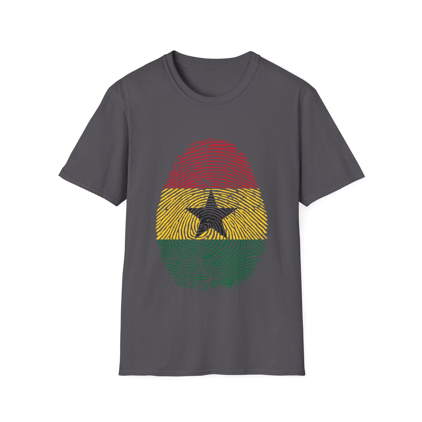GHANA Fingerprint flag Soccer World Cup Fan T-Shirt (MEN)