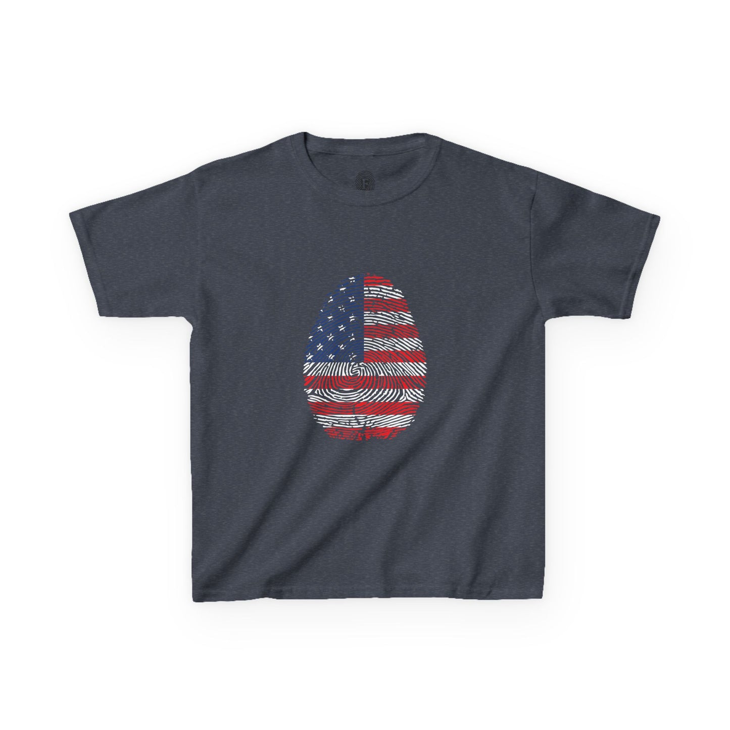 USA Fingerprint flag Soccer World Cup Fan T-Shirt (KIDS - UNISEX)