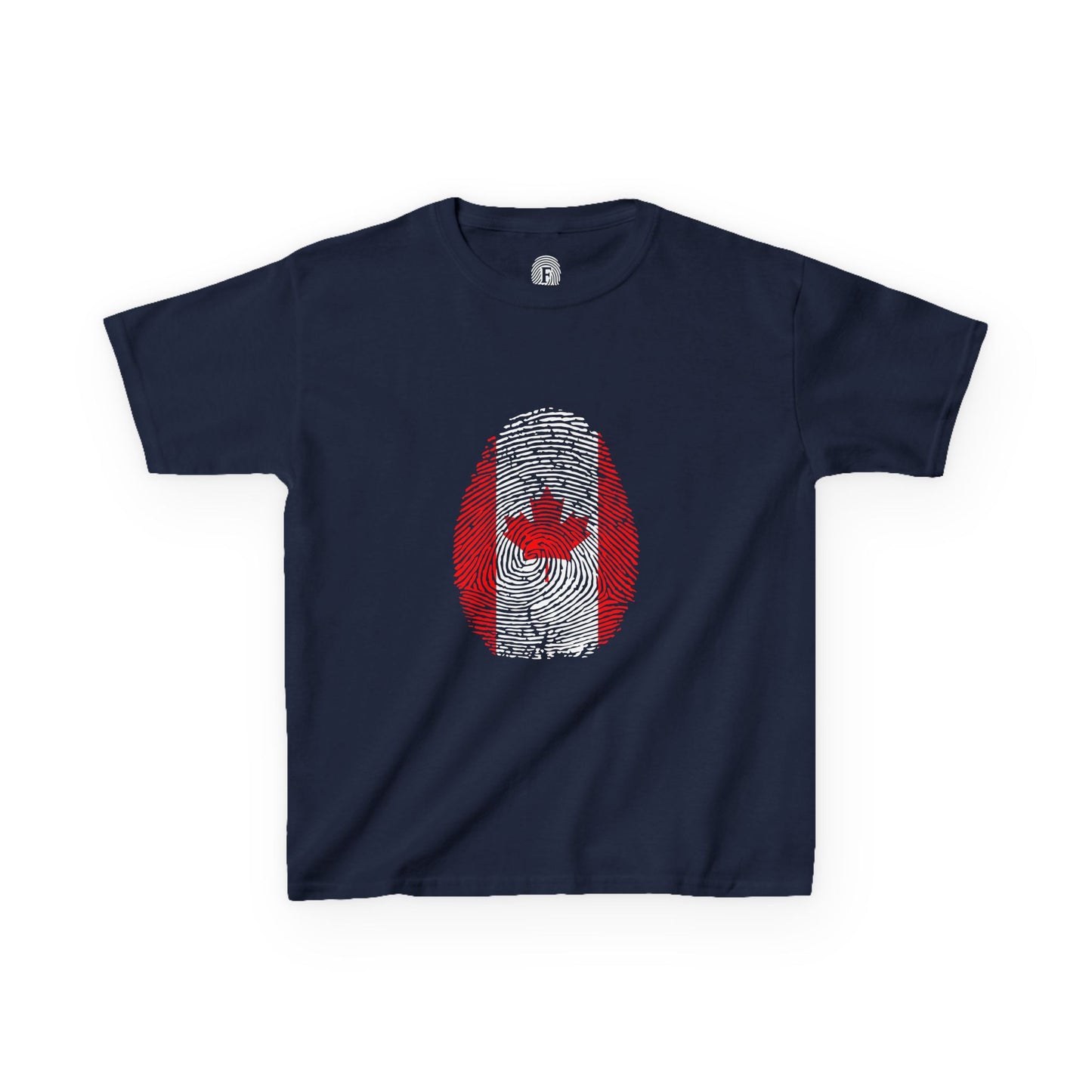 CANADA Fingerprint flag Soccer World Cup Fan T-Shirt (KIDS - UNISEX)