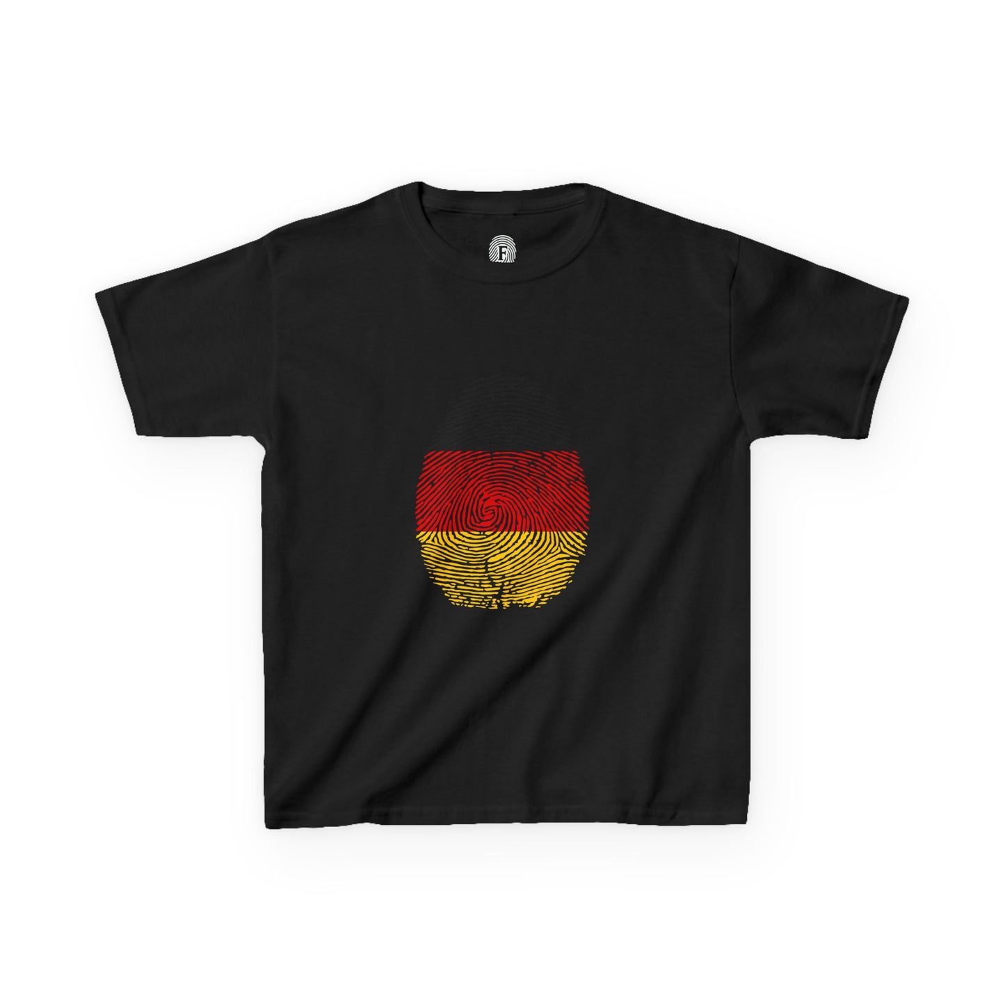 GERMANY Fingerprint flag Soccer World Cup Fan T-Shirt (KIDS - UNISEX)