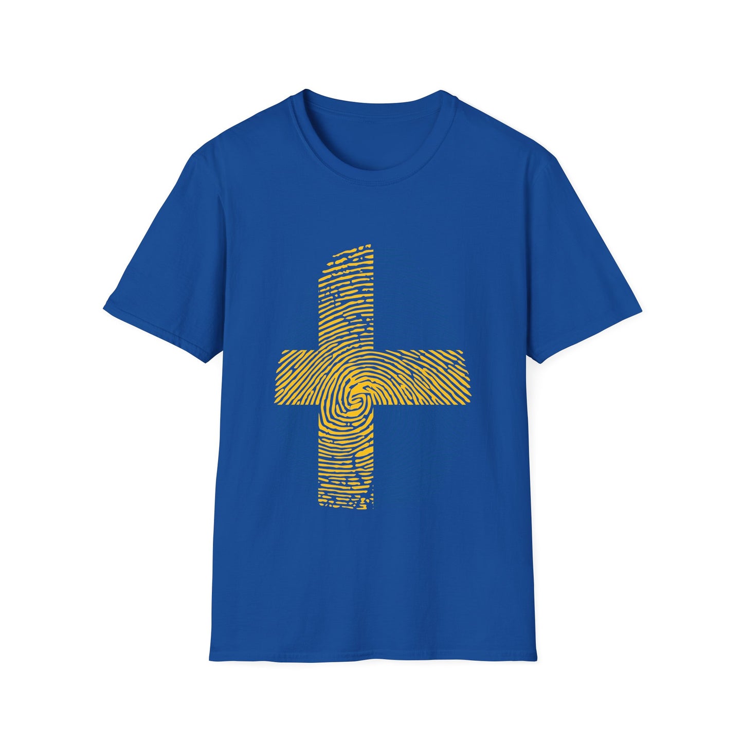 SWEDEN Fingerprint flag Soccer World Cup Fan T-Shirt (WOMEN)