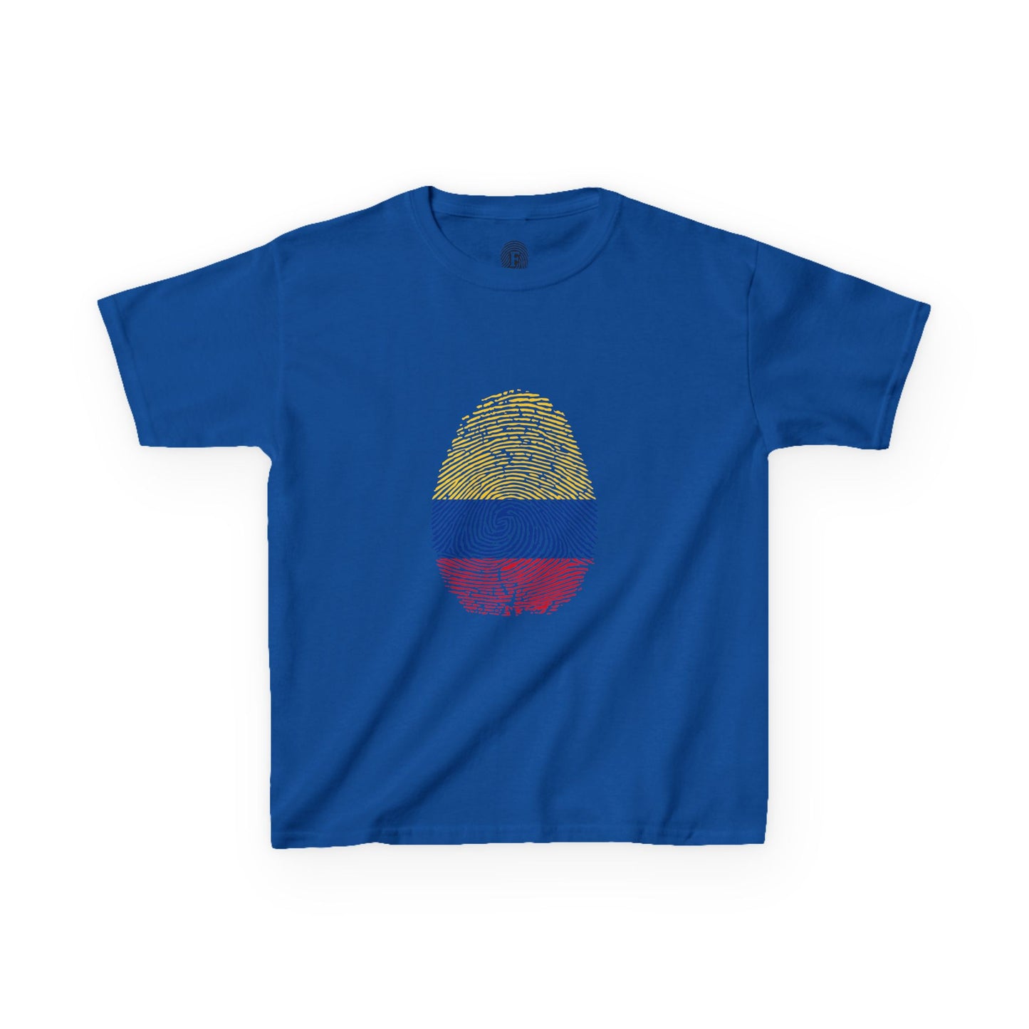 COLOMBIA Fingerprint flag Soccer World Cup Fan T-Shirt (KIDS - UNISEX)