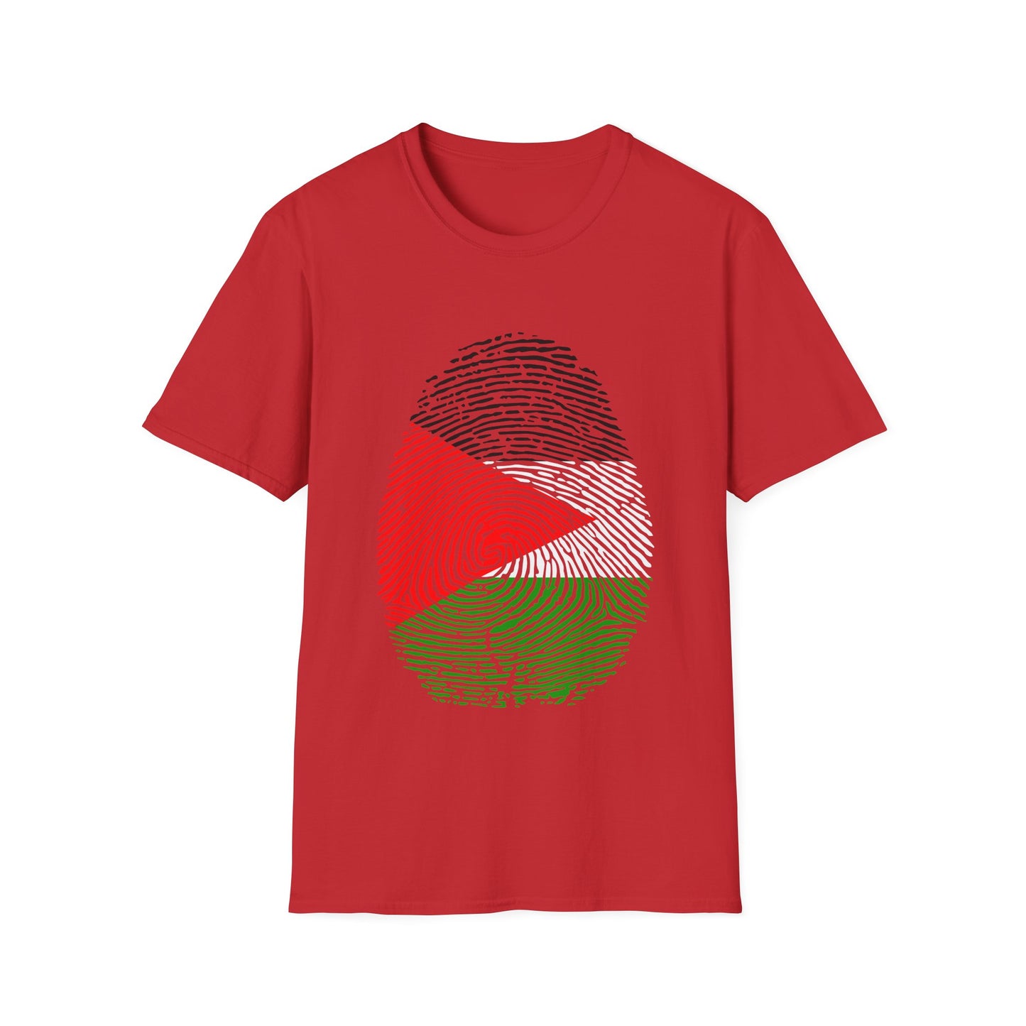 PALESTINE Fingerprint flag Soccer World Cup Fan T-Shirt (WOMEN)