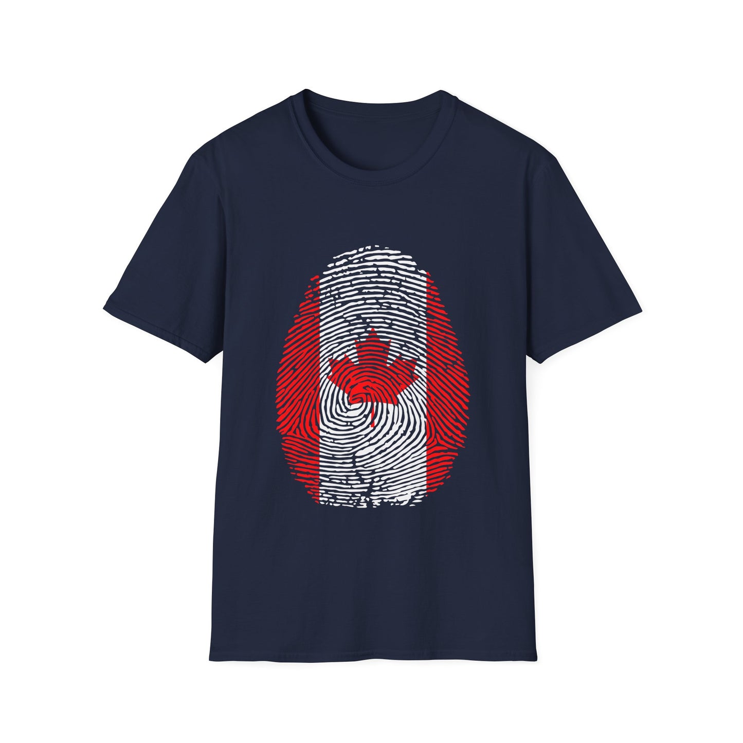 CANADA Fingerprint flag Soccer World Cup Fan T-Shirt (WOMEN)