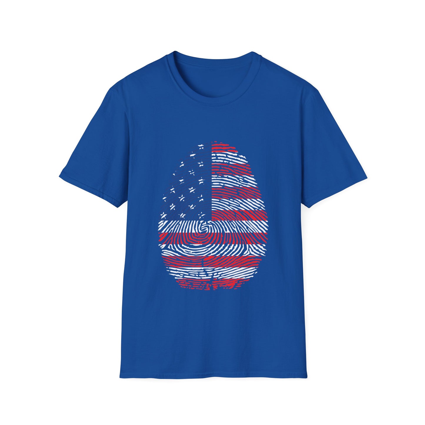 USA Fingerprint flag Soccer World Cup Fan T-Shirt (WOMEN)