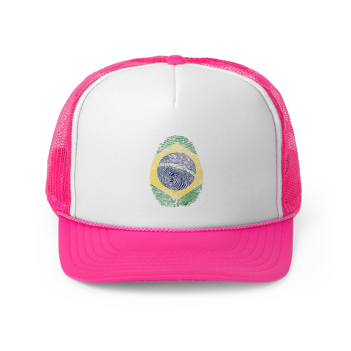 BRAZIL Fingerprint flag Soccer World Cup Fan Hat (UNISEX)