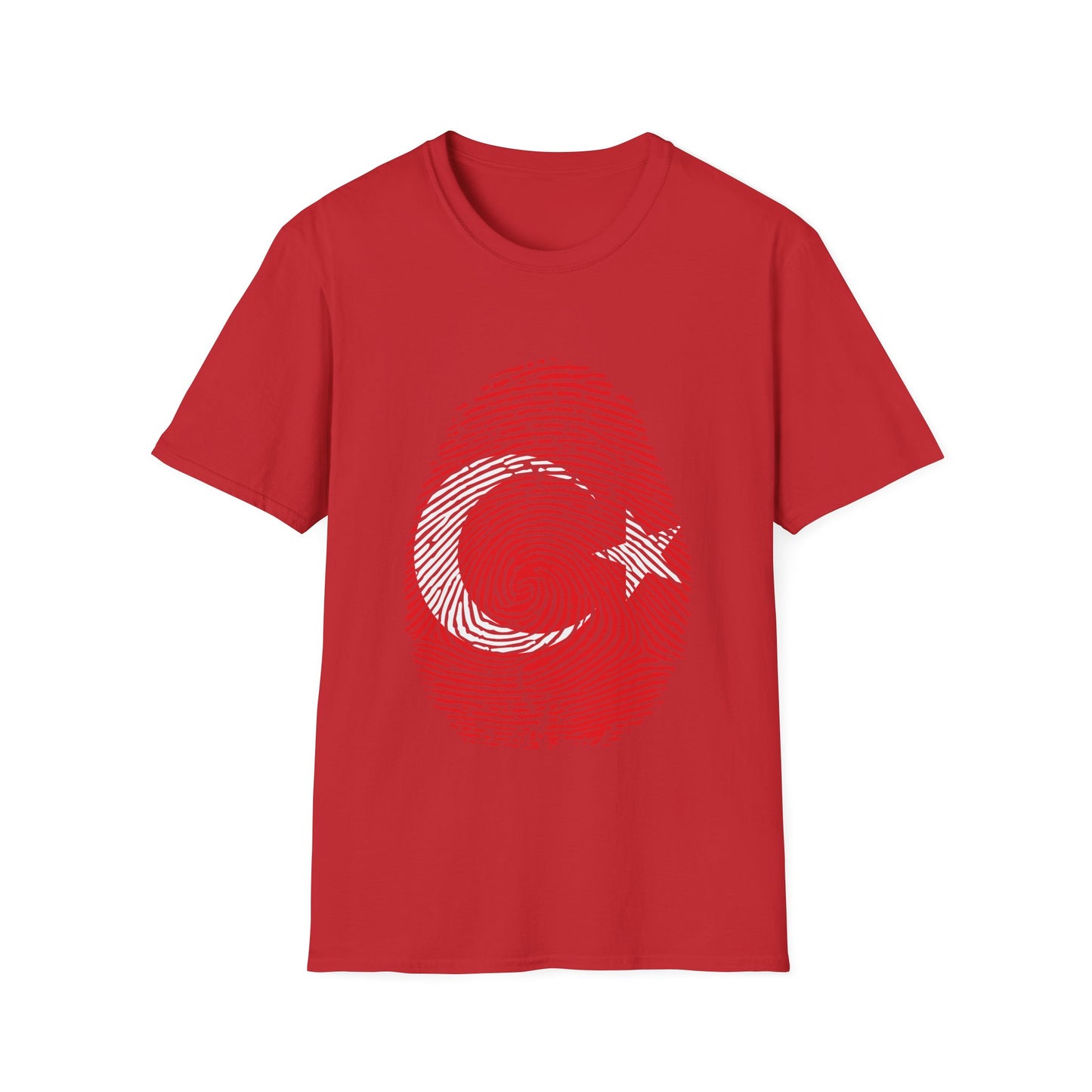 TURKIYE Fingerprint flag Soccer World Cup Fan T-Shirt (WOMEN)