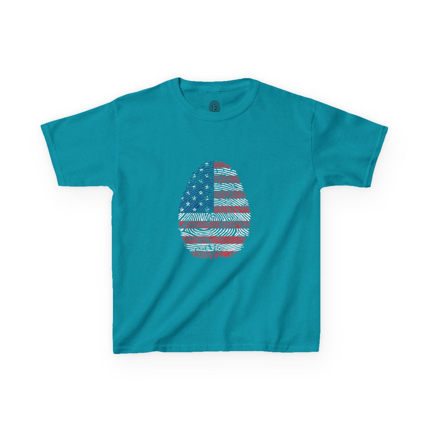 USA Fingerprint flag Soccer World Cup Fan T-Shirt (KIDS - UNISEX)