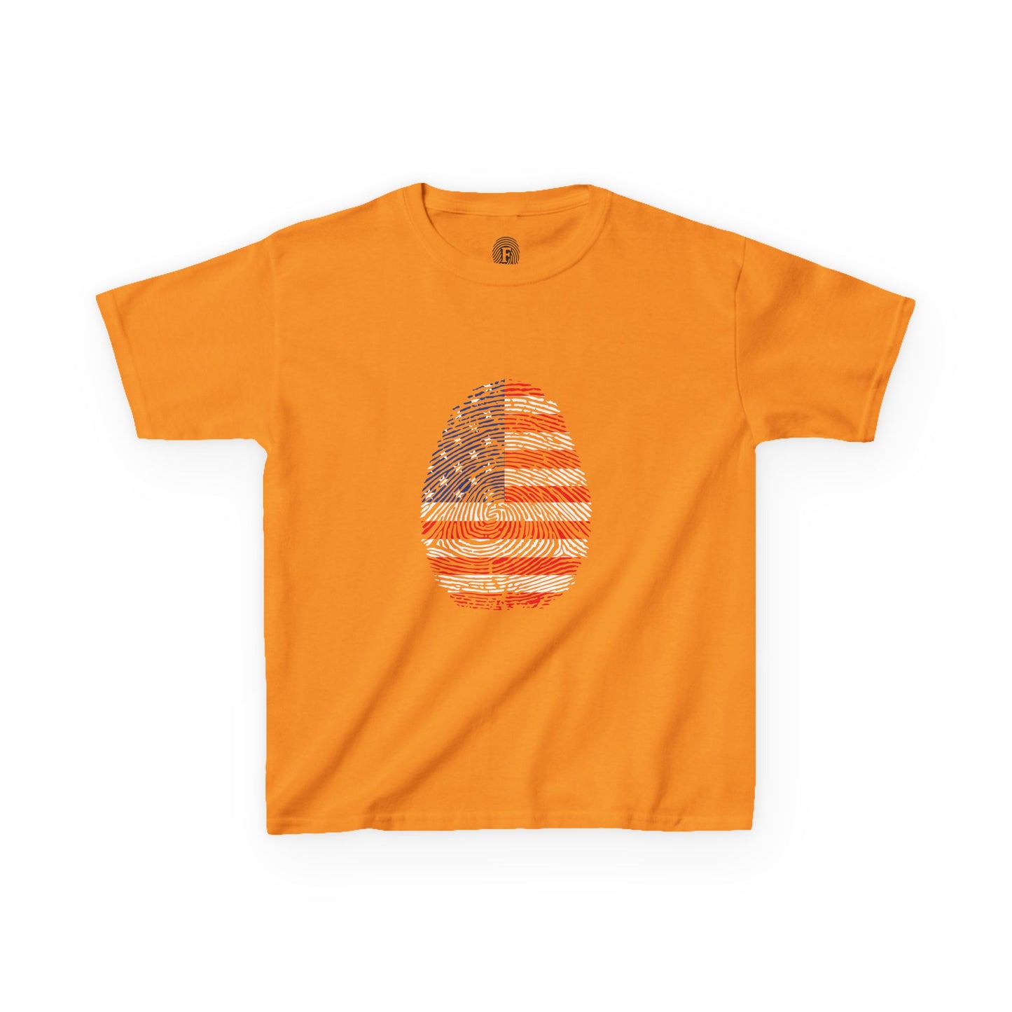 USA Fingerprint flag Soccer World Cup Fan T-Shirt (KIDS - UNISEX)
