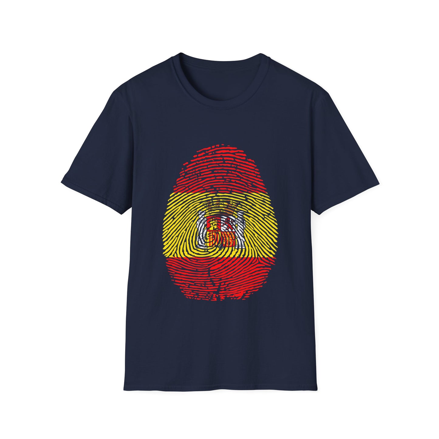 SPAIN Fingerprint flag Soccer World Cup Fan T-Shirt (WOMEN)