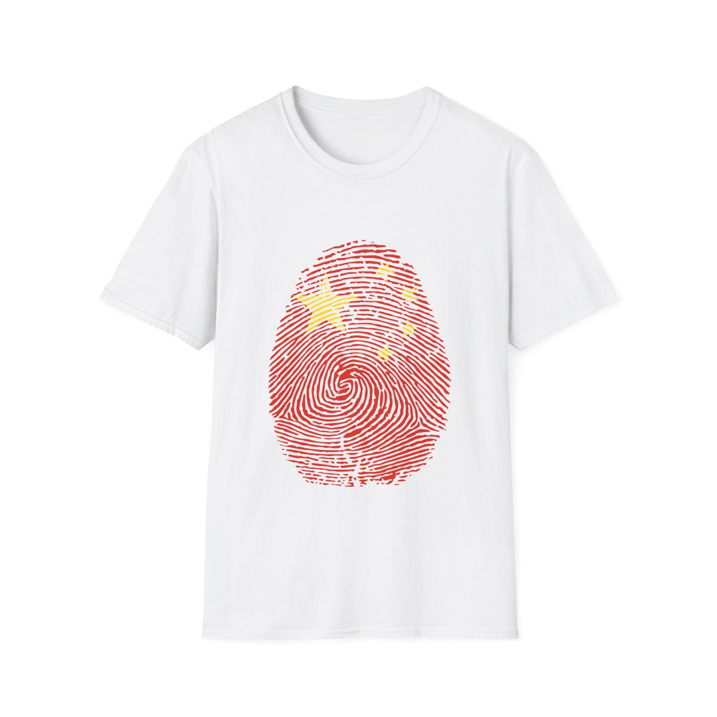 CHINA Fingerprint flag Soccer World Cup Fan T-Shirt (WOMEN)