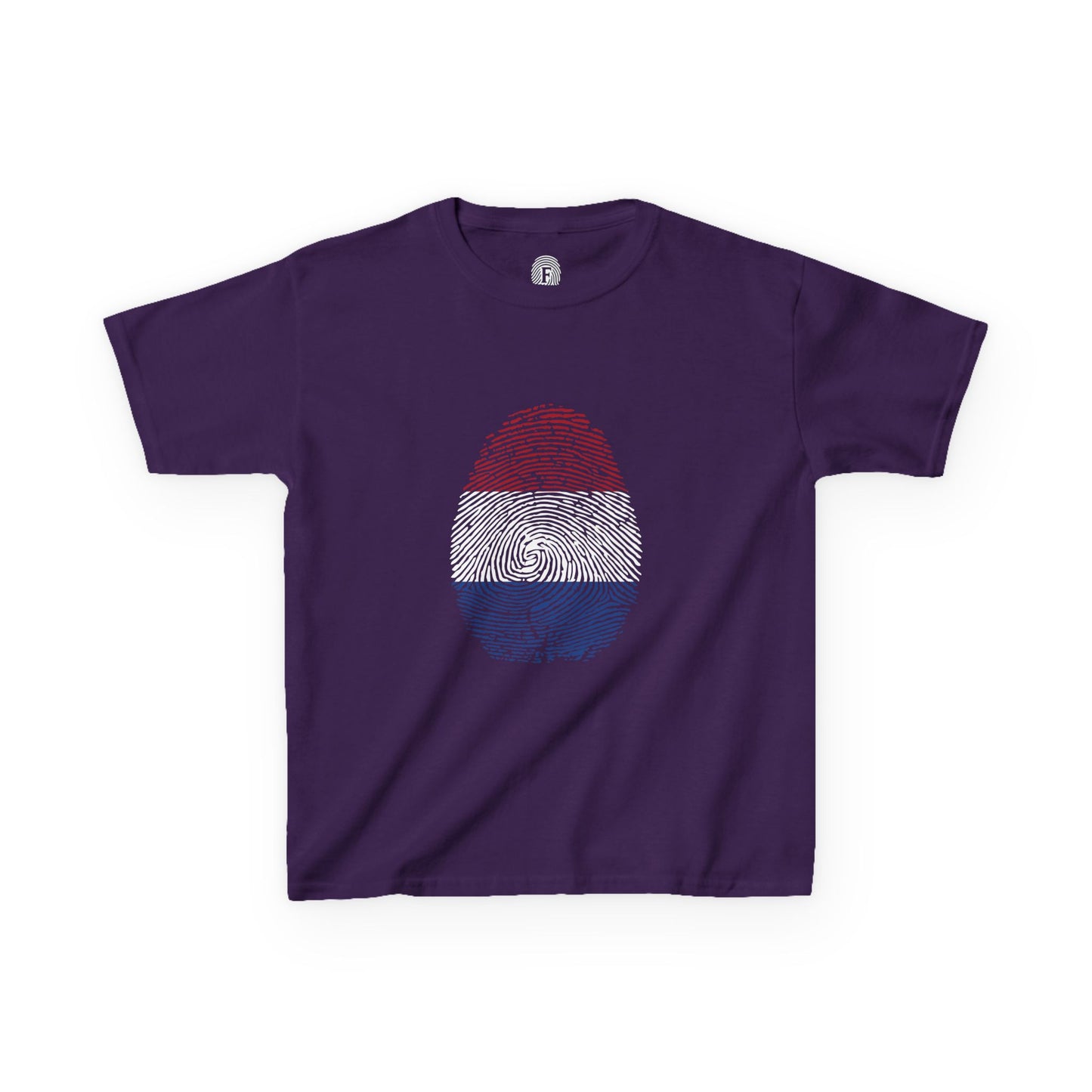 NETHERLAND Fingerprint flag Soccer World Cup Fan T-Shirt (KIDS - UNISEX)
