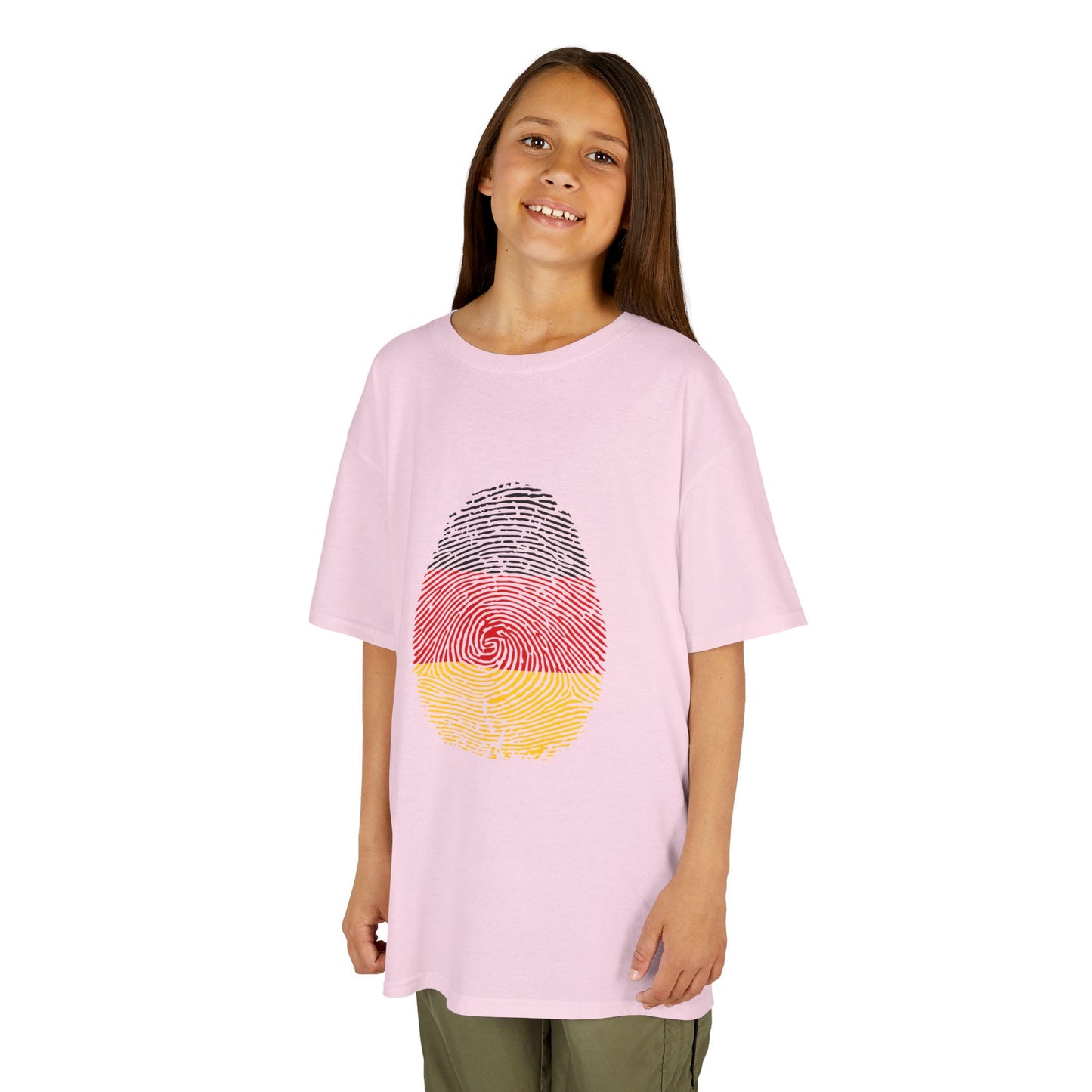 GERMANY Fingerprint flag Soccer World Cup Fan T-Shirt (KIDS - UNISEX)