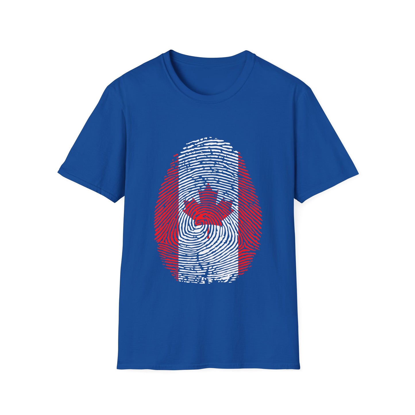 CANADA Fingerprint flag Soccer World Cup Fan T-Shirt (MEN)