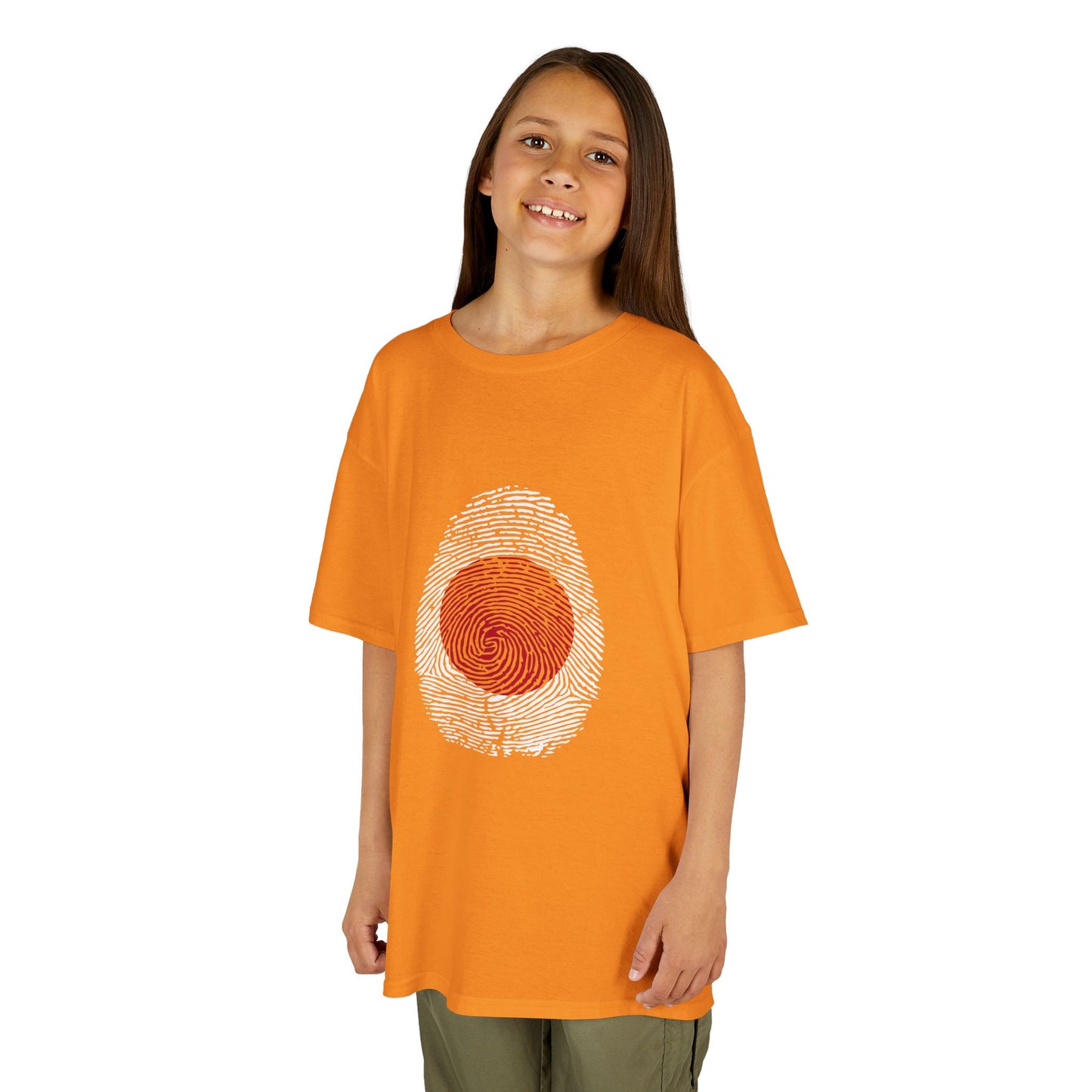 JAPAN Fingerprint flag Soccer World Cup Fan T-Shirt (KIDS - UNISEX)