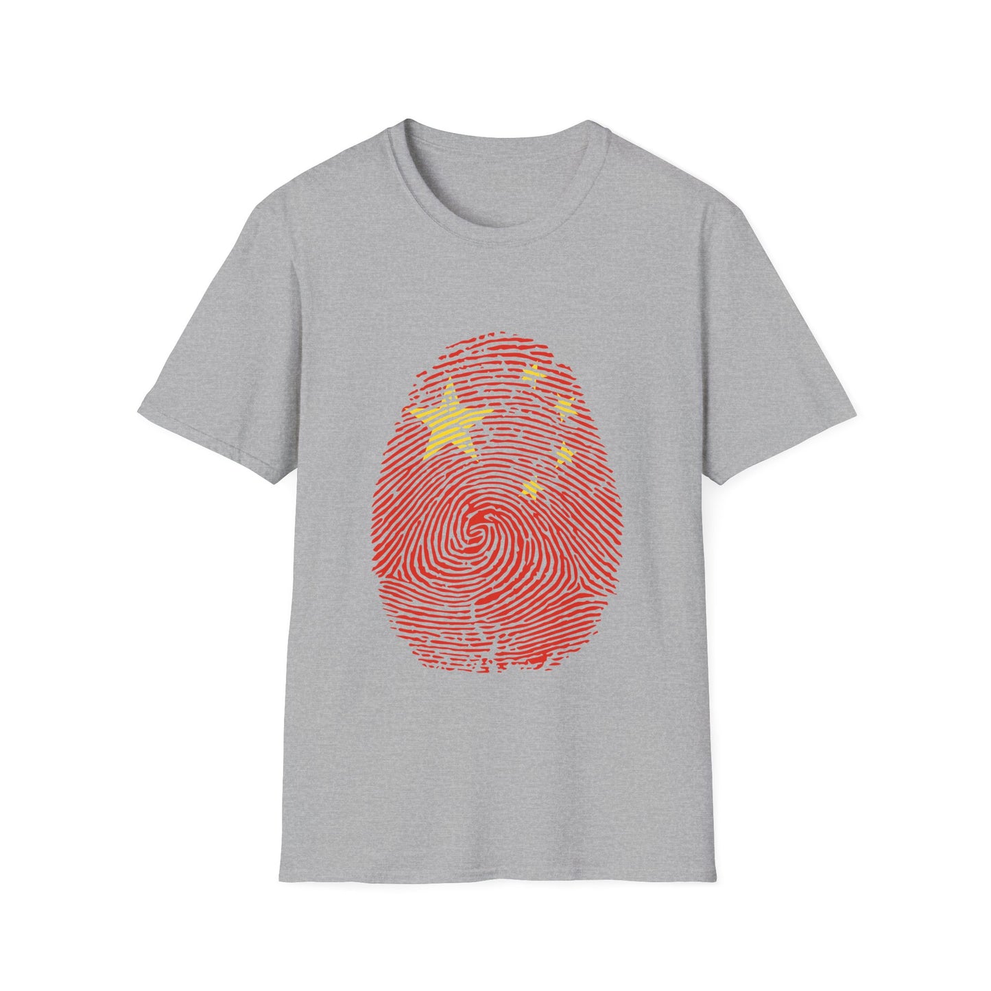 CHINA Fingerprint flag Soccer World Cup Fan T-Shirt (WOMEN)
