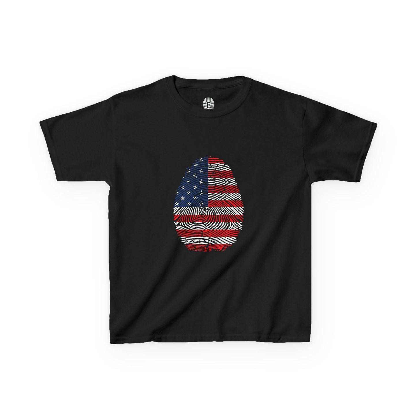 USA Fingerprint flag Soccer World Cup Fan T-Shirt (KIDS - UNISEX)