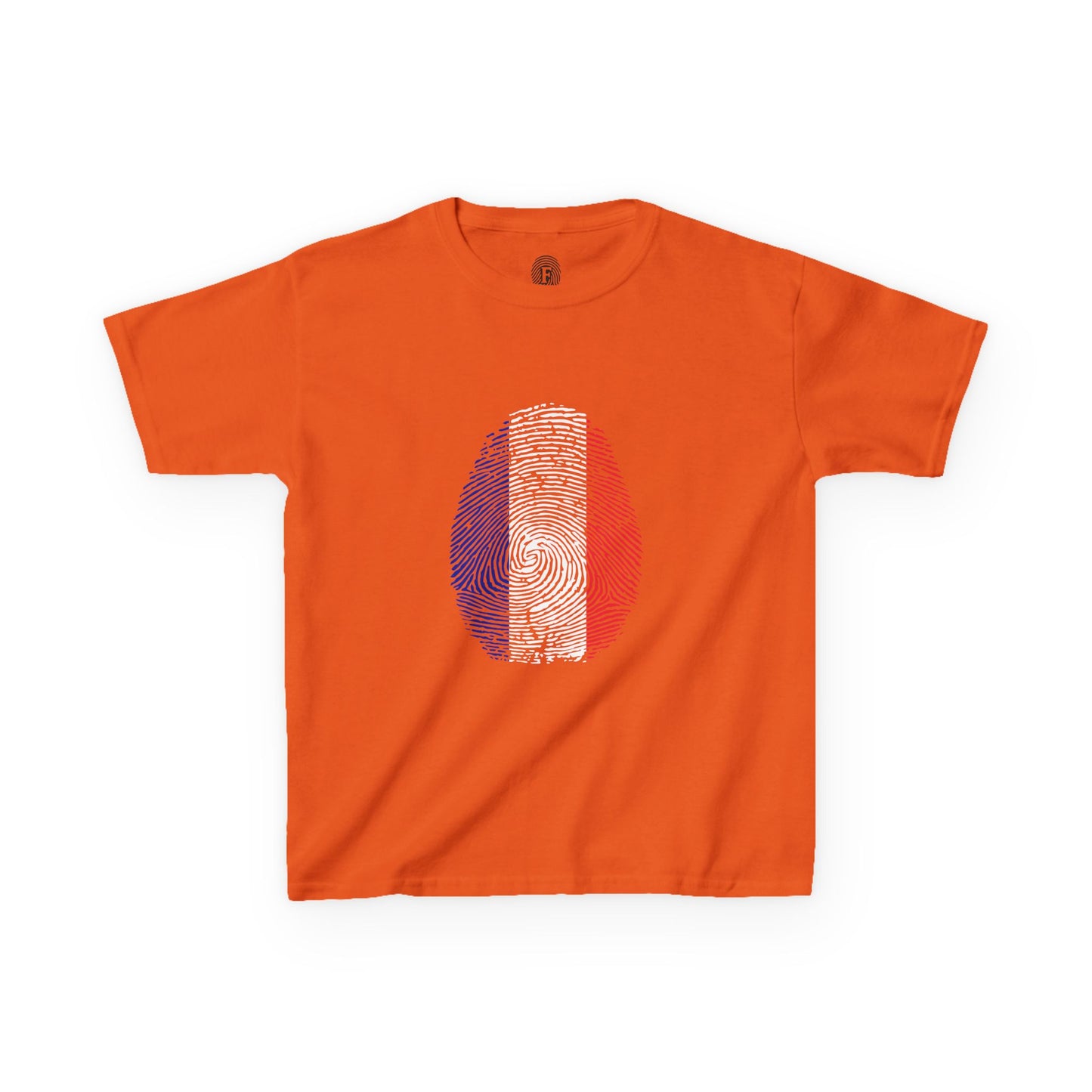 FRANCE Fingerprint flag Soccer World Cup Fan T-Shirt (KIDS - UNISEX)