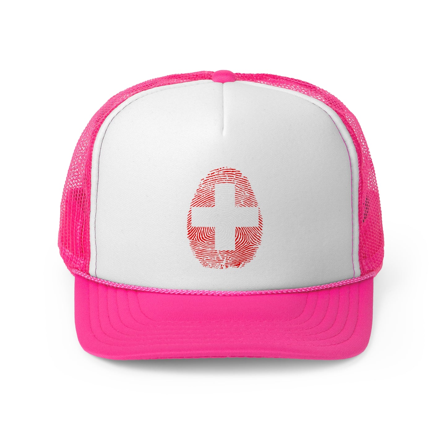 SWITZERLAND Fingerprint flag Soccer World Cup Fan Hat (UNISEX)