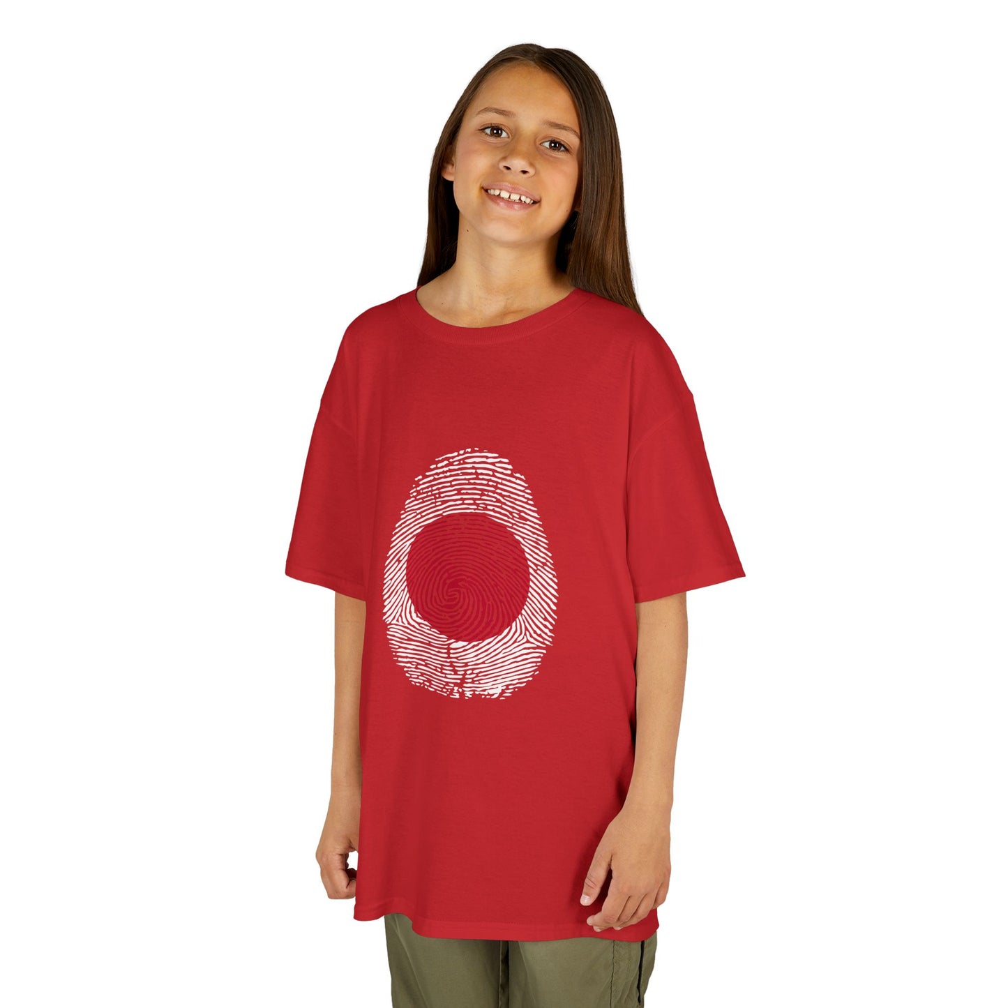 JAPAN Fingerprint flag Soccer World Cup Fan T-Shirt (KIDS - UNISEX)