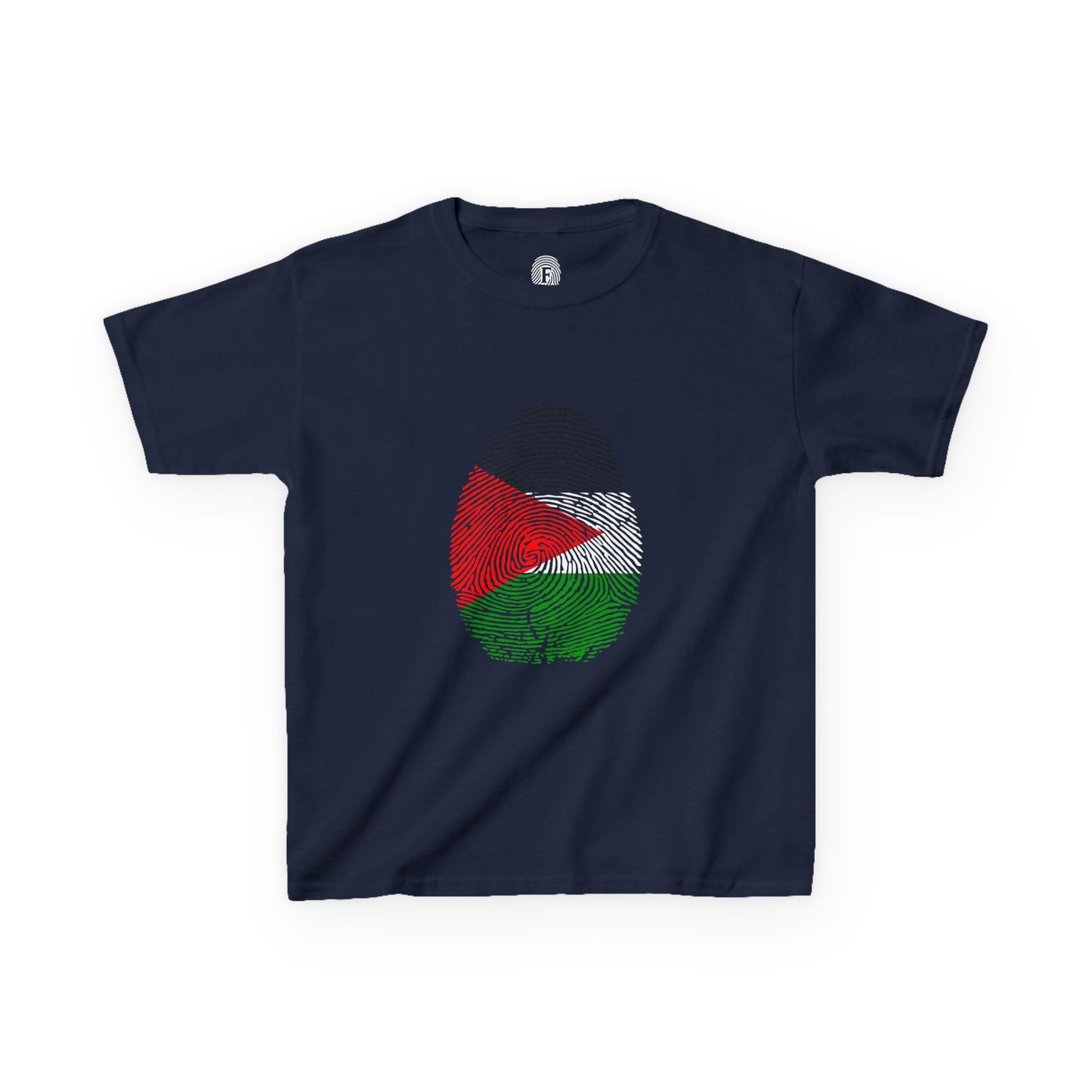 PALESTINE Fingerprint flag Soccer World Cup Fan T-Shirt (KIDS - UNISEX)