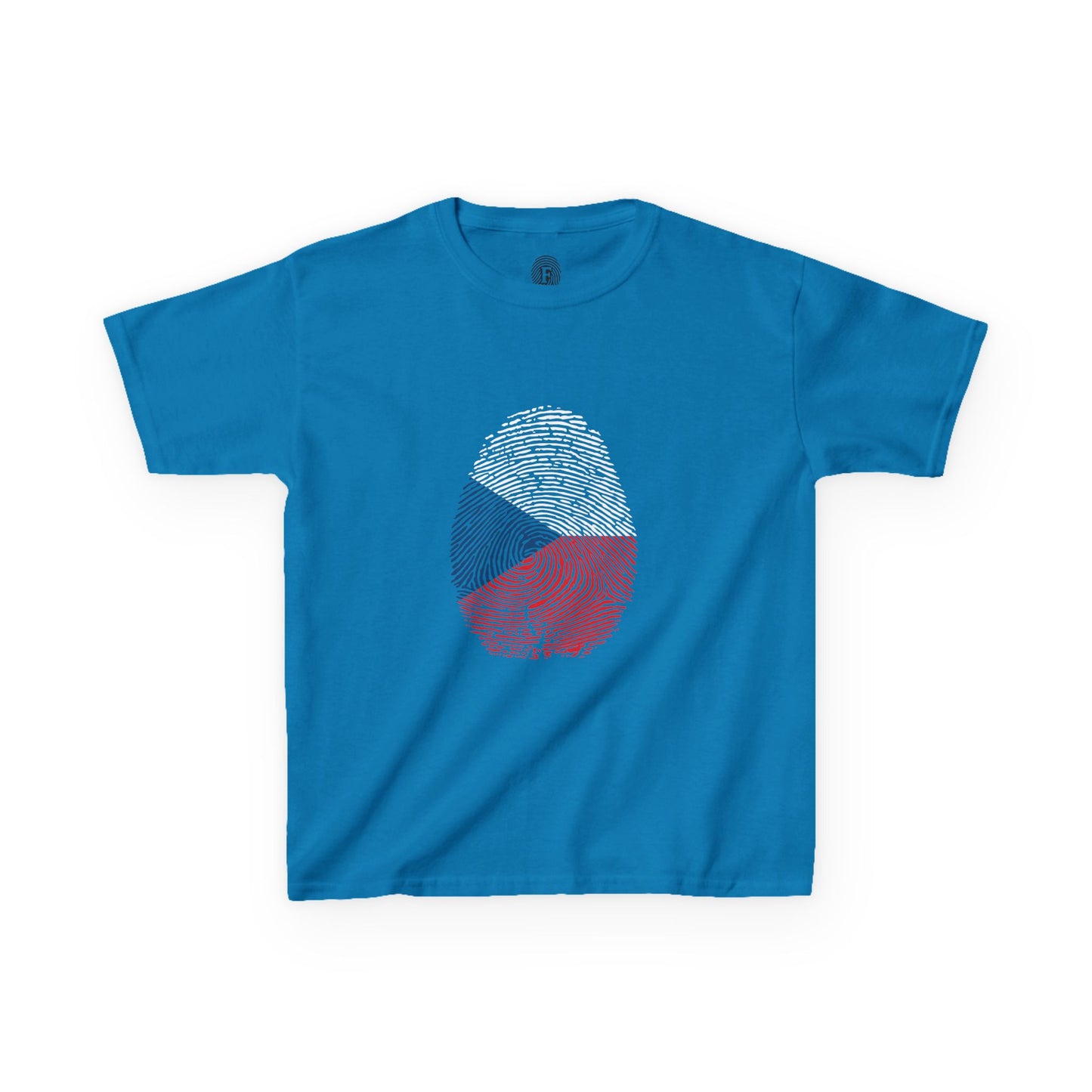 CZECHIA Fingerprint flag Soccer World Cup Fan T-Shirt (KIDS - UNISEX)