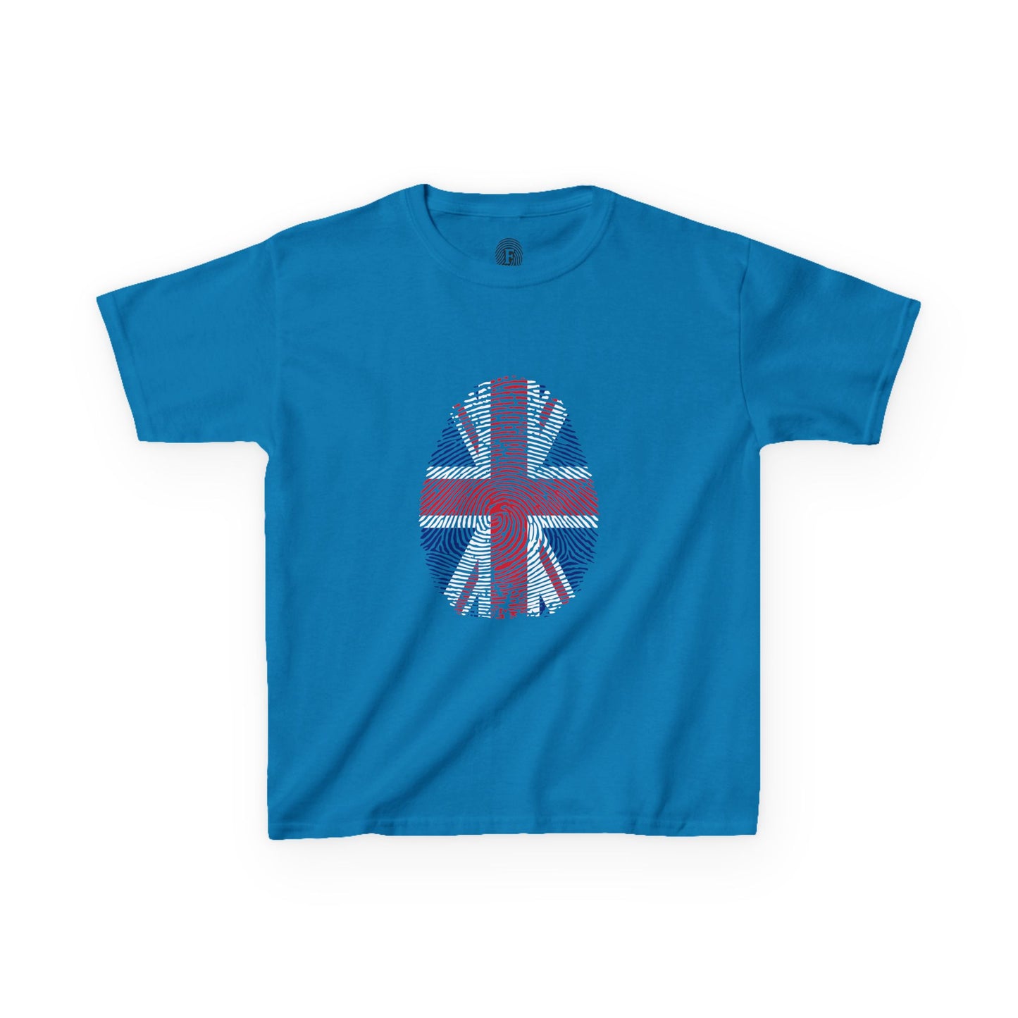 UK Fingerprint flag Soccer World Cup Fan T-Shirt (KIDS - UNISEX)