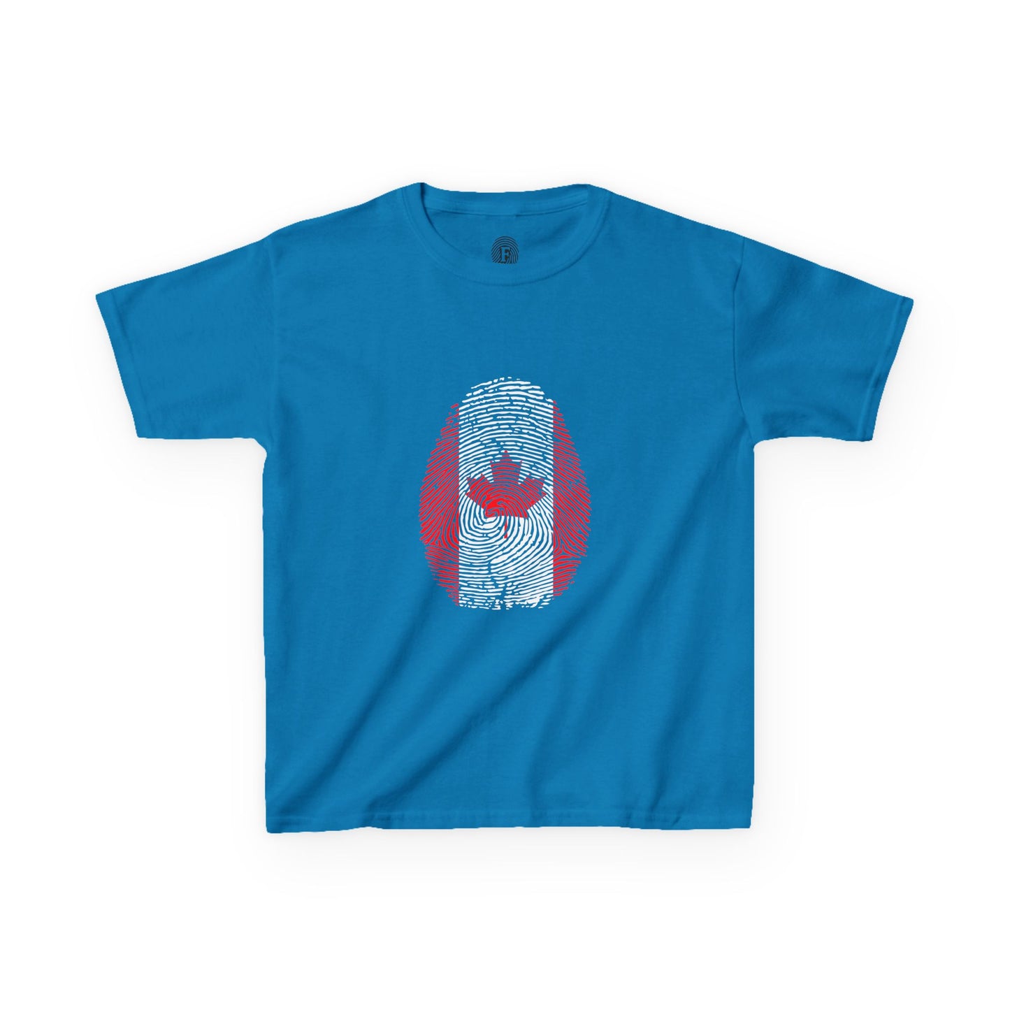CANADA Fingerprint flag Soccer World Cup Fan T-Shirt (KIDS - UNISEX)