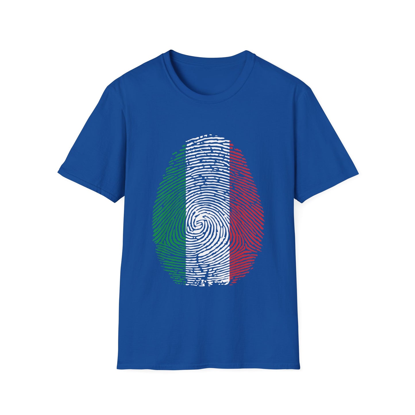 ITALY Fingerprint flag Soccer World Cup Fan T-Shirt (WOMEN)