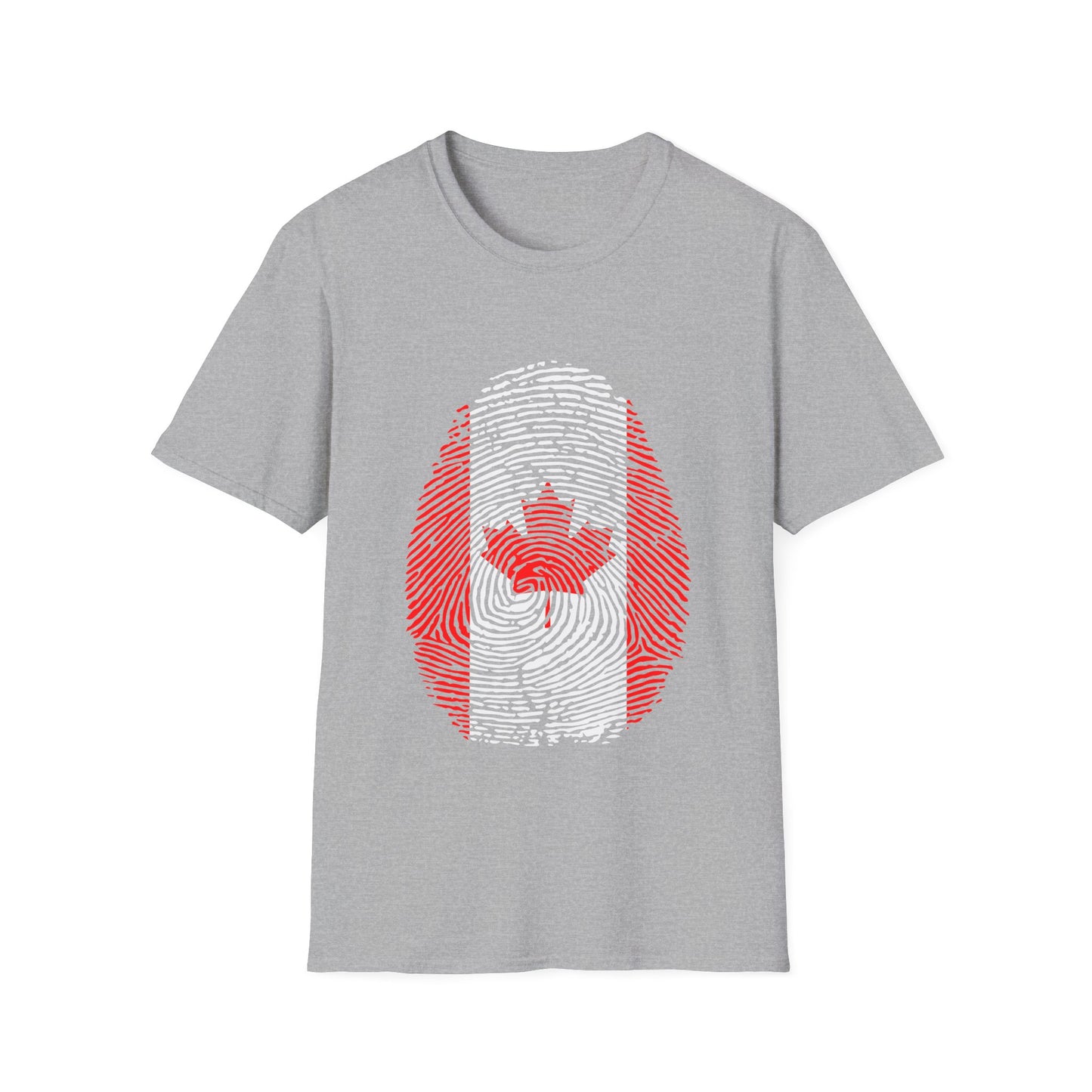 CANADA Fingerprint flag Soccer World Cup Fan T-Shirt (WOMEN)