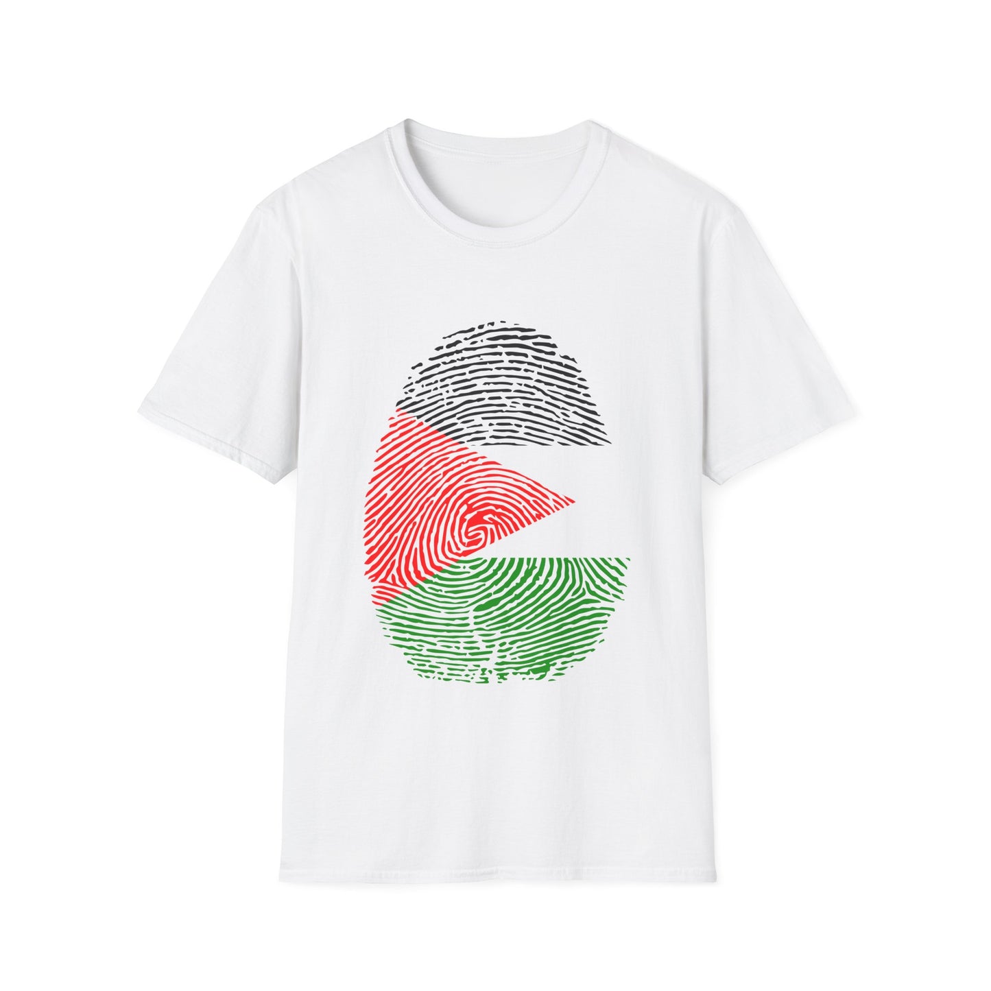 PALESTINE Fingerprint flag Soccer World Cup Fan T-Shirt (WOMEN)