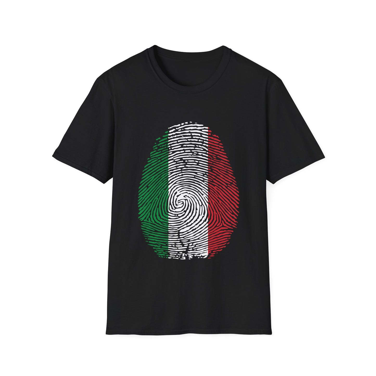 ITALY Fingerprint flag Soccer World Cup Fan T-Shirt (WOMEN)