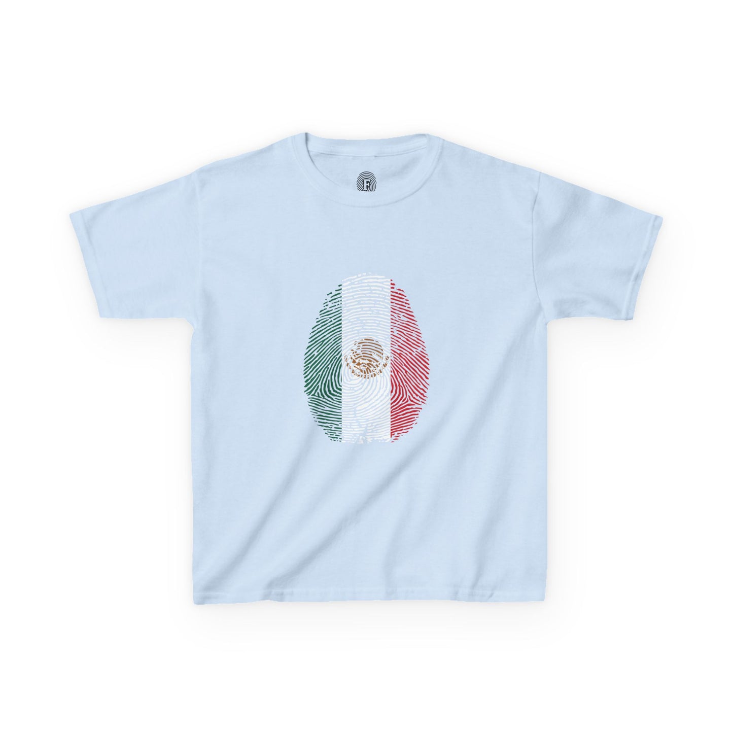 MEXICO Fingerprint flag Soccer World Cup Fan T-Shirt (KIDS - UNISEX)