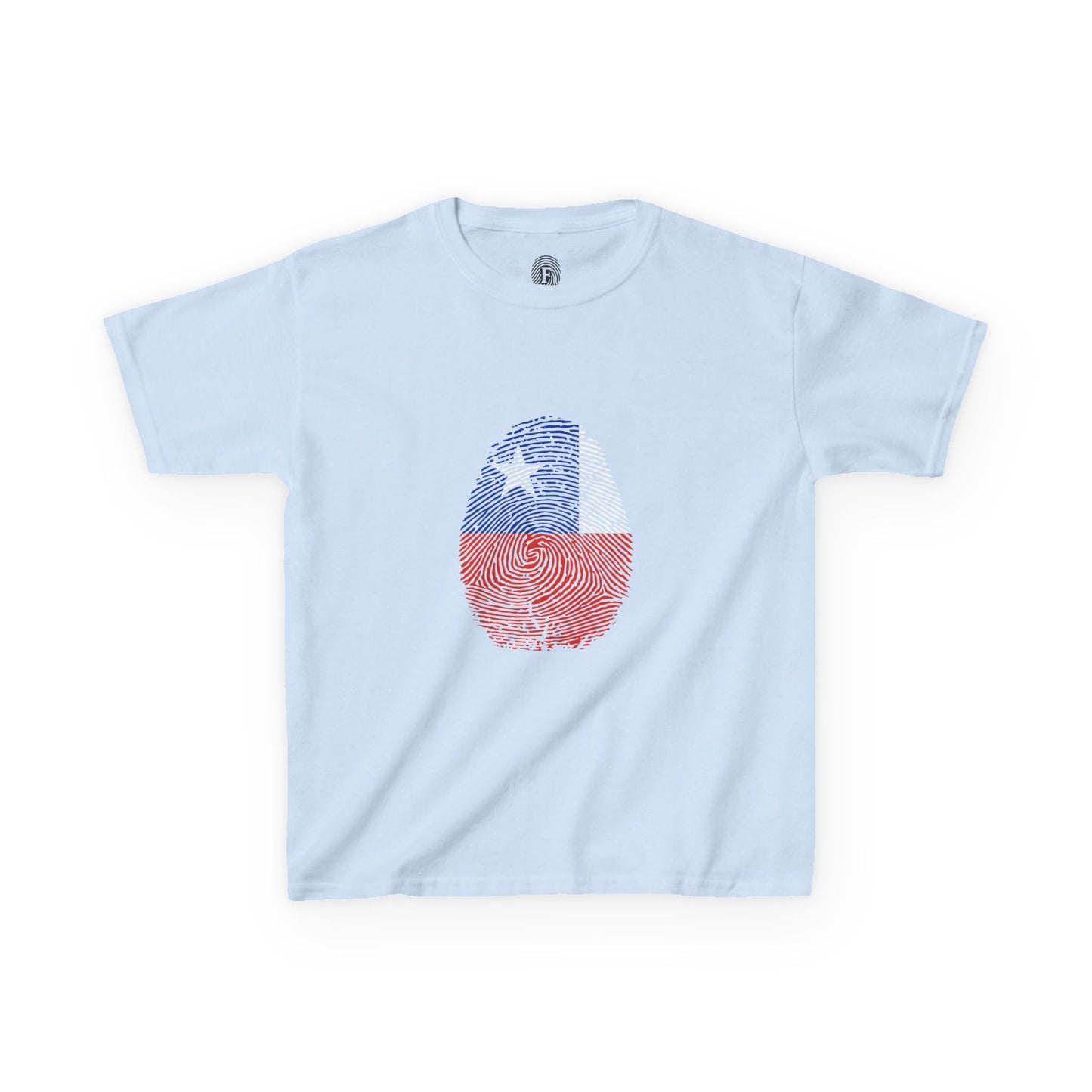 CHILE Fingerprint flag Soccer World Cup Fan T-Shirt (KIDS - UNISEX)