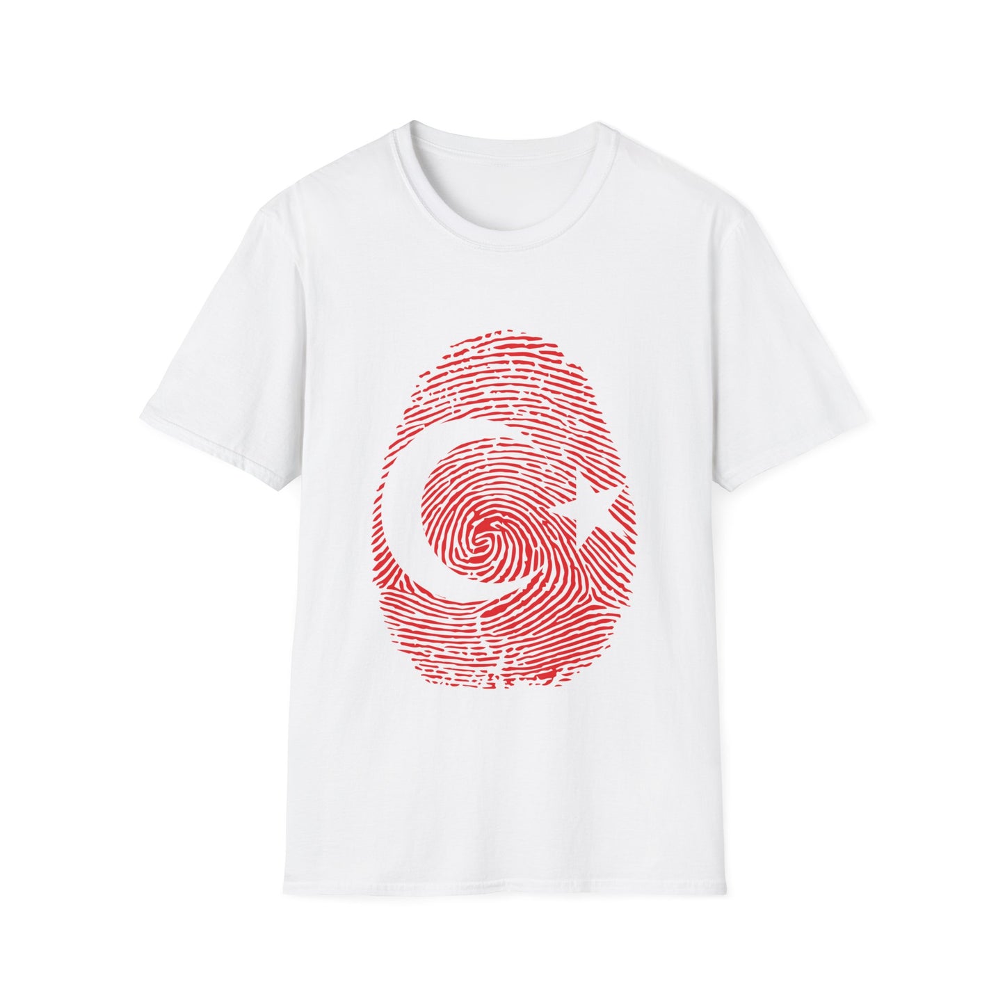 TURKIYE Fingerprint flag Soccer World Cup Fan T-Shirt (WOMEN)