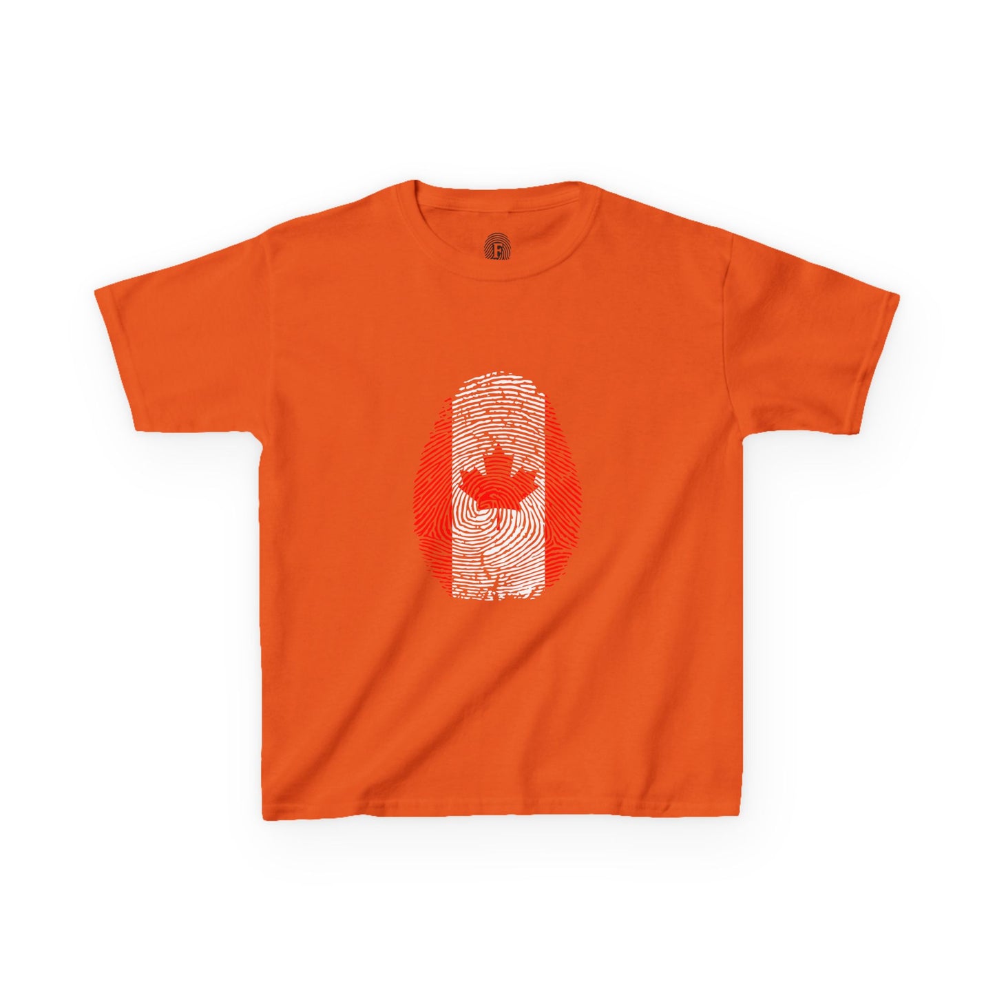 CANADA Fingerprint flag Soccer World Cup Fan T-Shirt (KIDS - UNISEX)