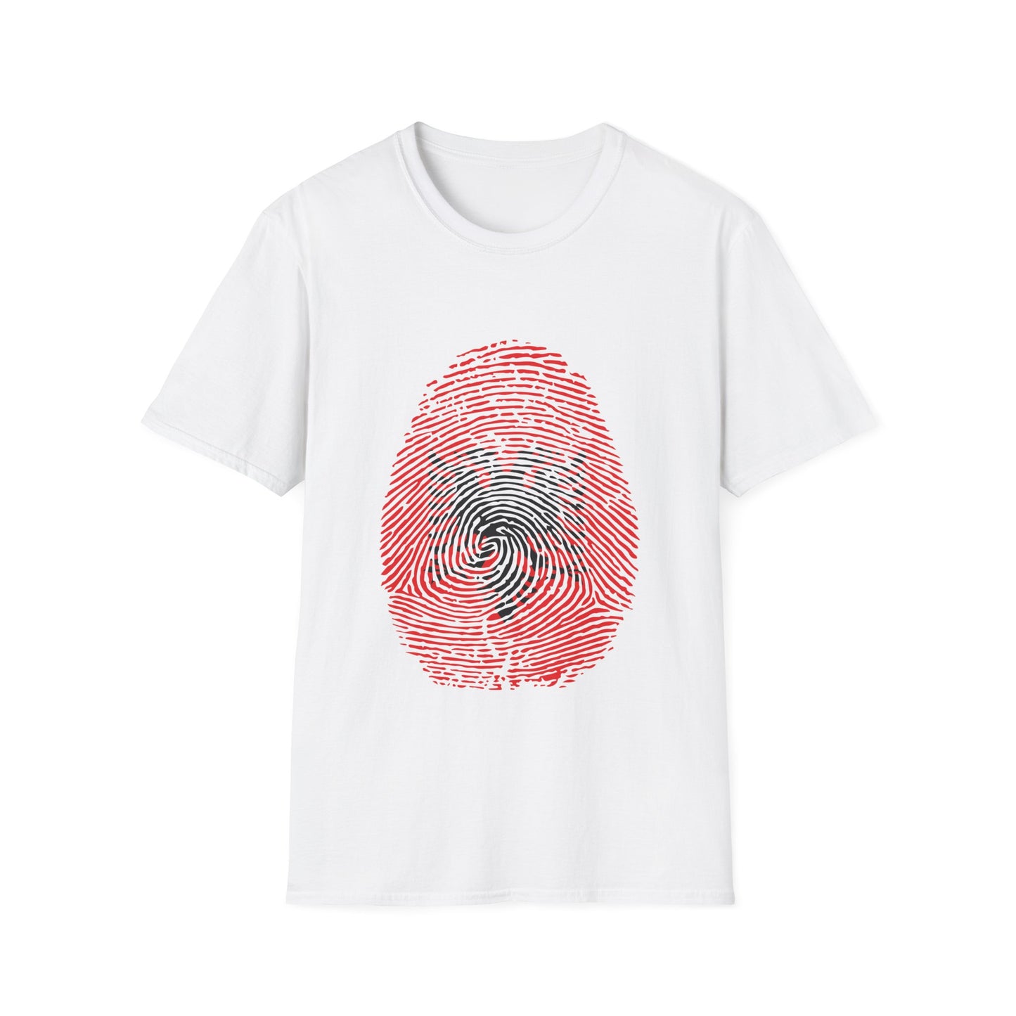 ALBANIA Fingerprint flag Soccer World Cup Fan T-Shirt (MEN)