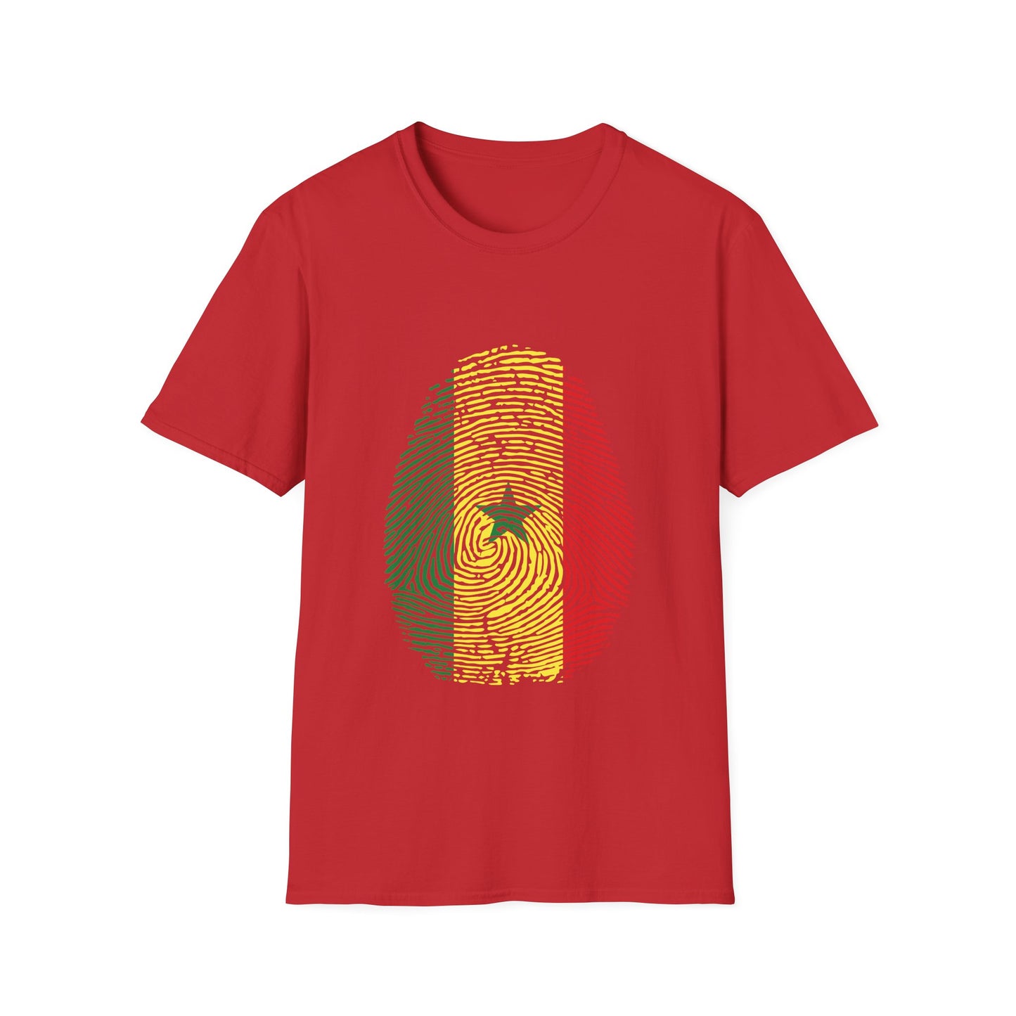 SENEGAL Fingerprint flag Soccer World Cup Fan T-Shirt (WOMEN)