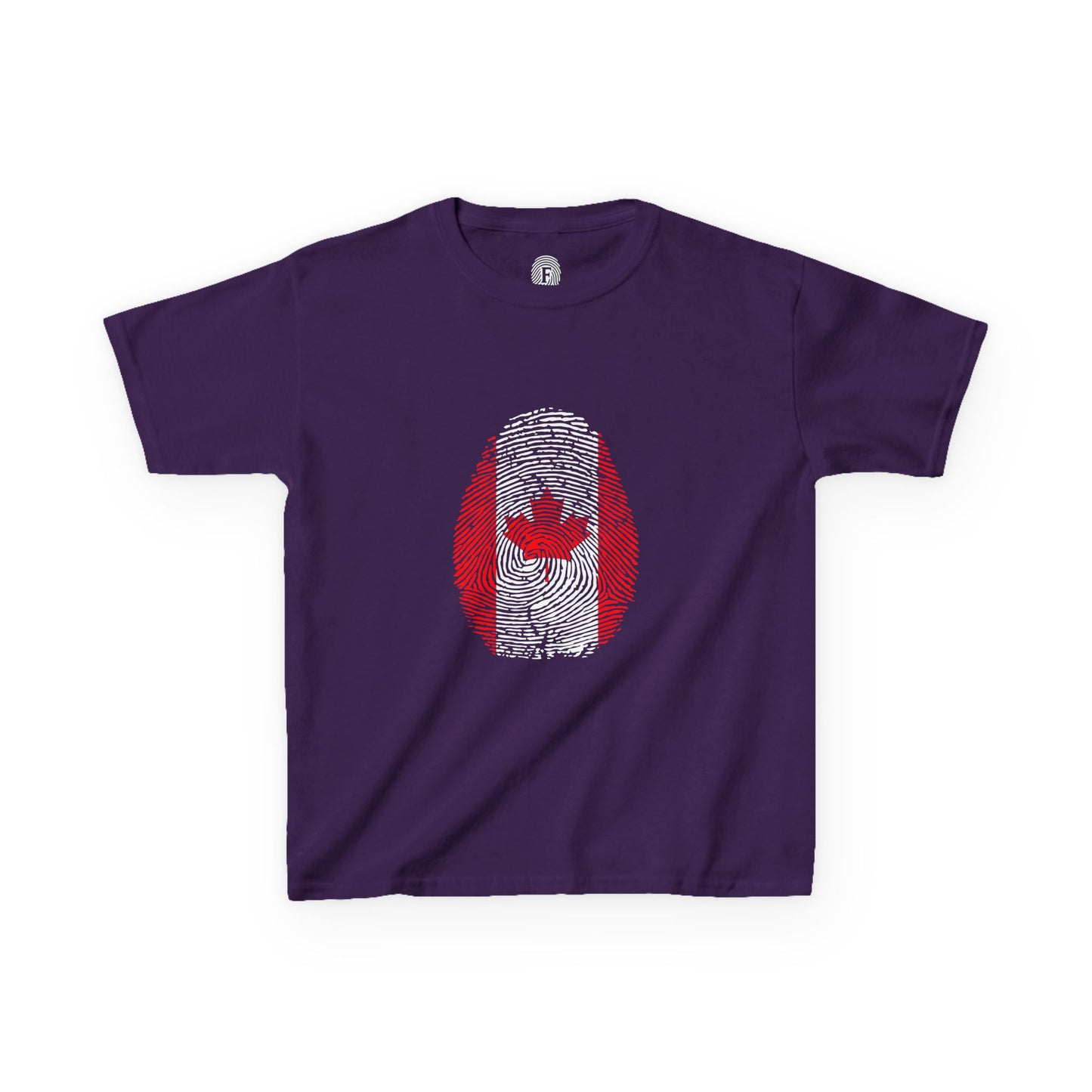 CANADA Fingerprint flag Soccer World Cup Fan T-Shirt (KIDS - UNISEX)