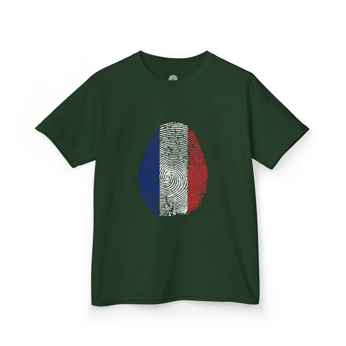 FRANCE Fingerprint flag Soccer World Cup Fan T-Shirt (KIDS - UNISEX)