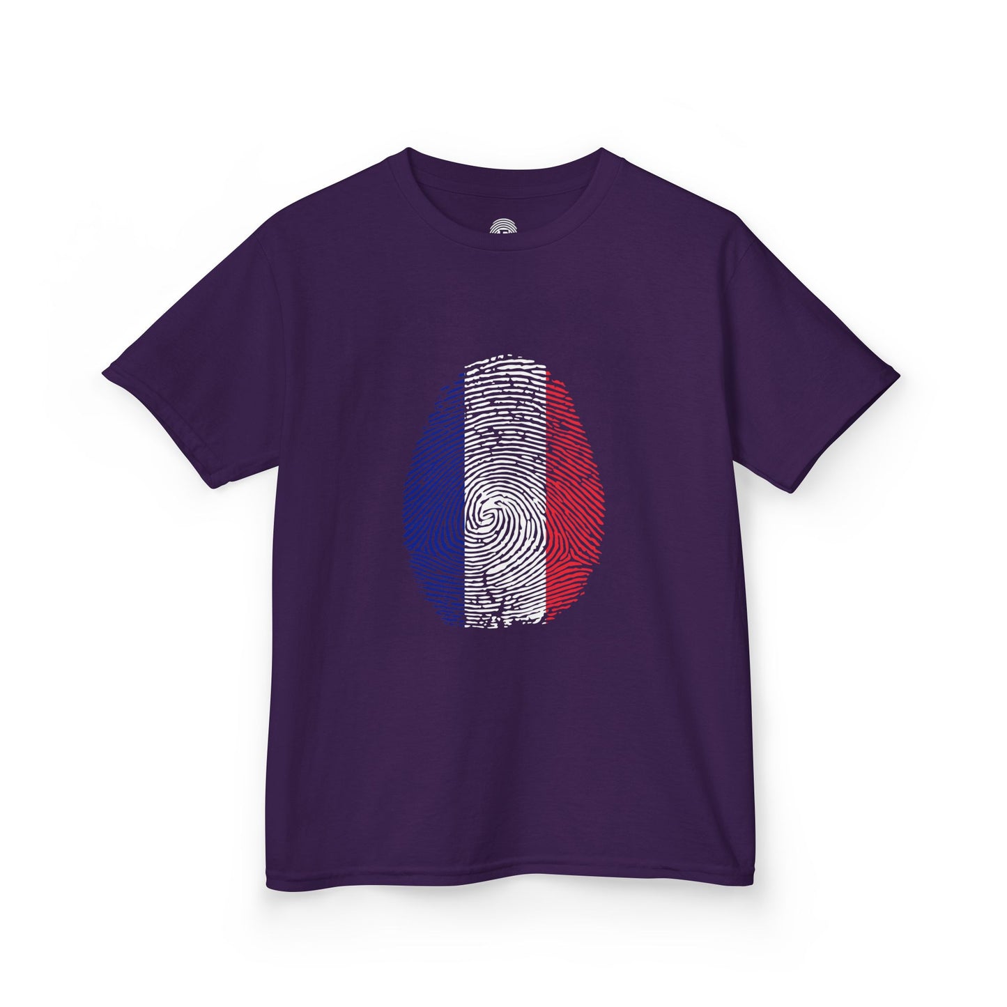 FRANCE Fingerprint flag Soccer World Cup Fan T-Shirt (KIDS - UNISEX)