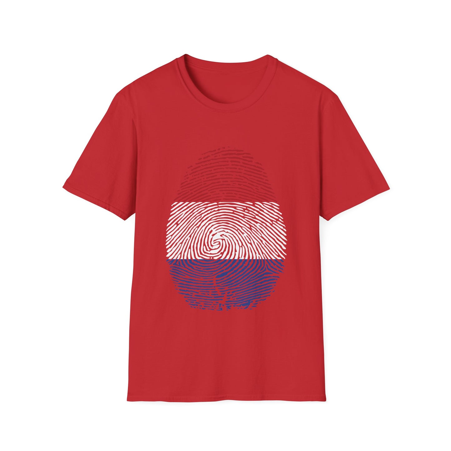 NETHERLAND Fingerprint flag Soccer World Cup Fan T-Shirt (WOMEN)