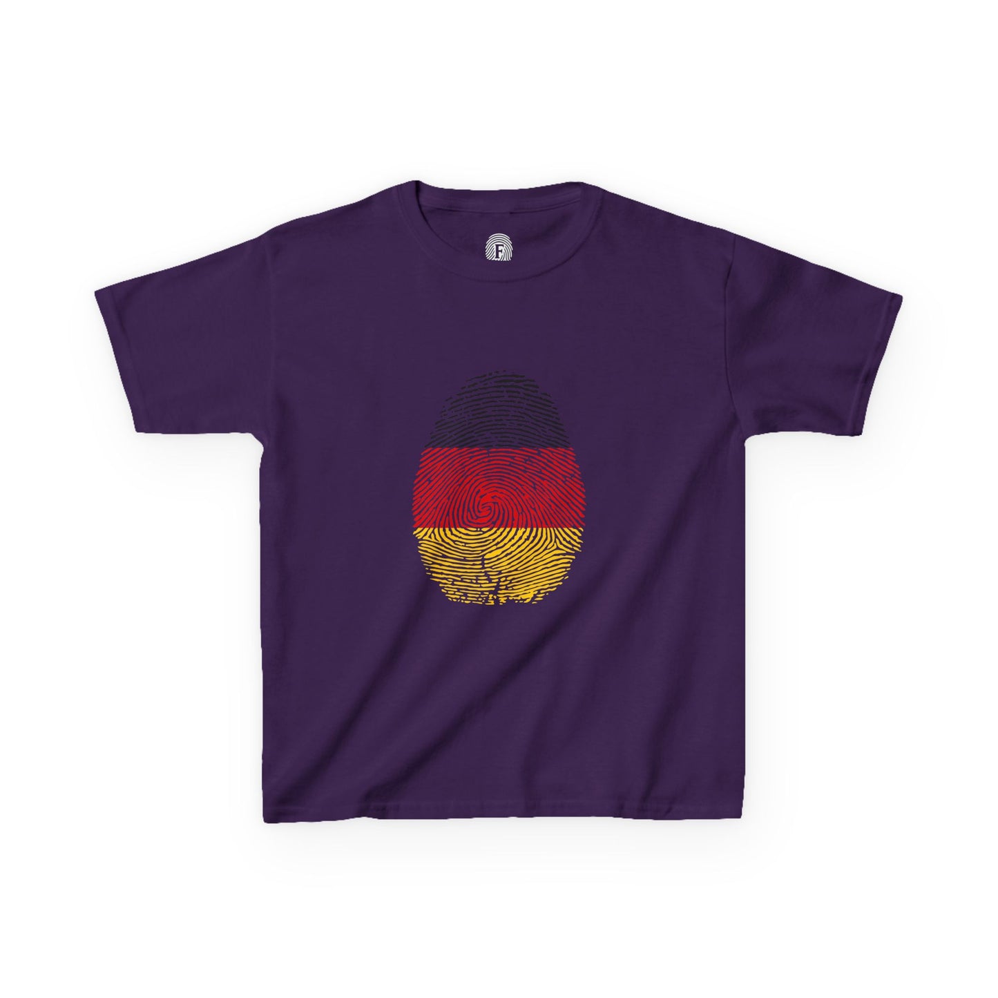 GERMANY Fingerprint flag Soccer World Cup Fan T-Shirt (KIDS - UNISEX)